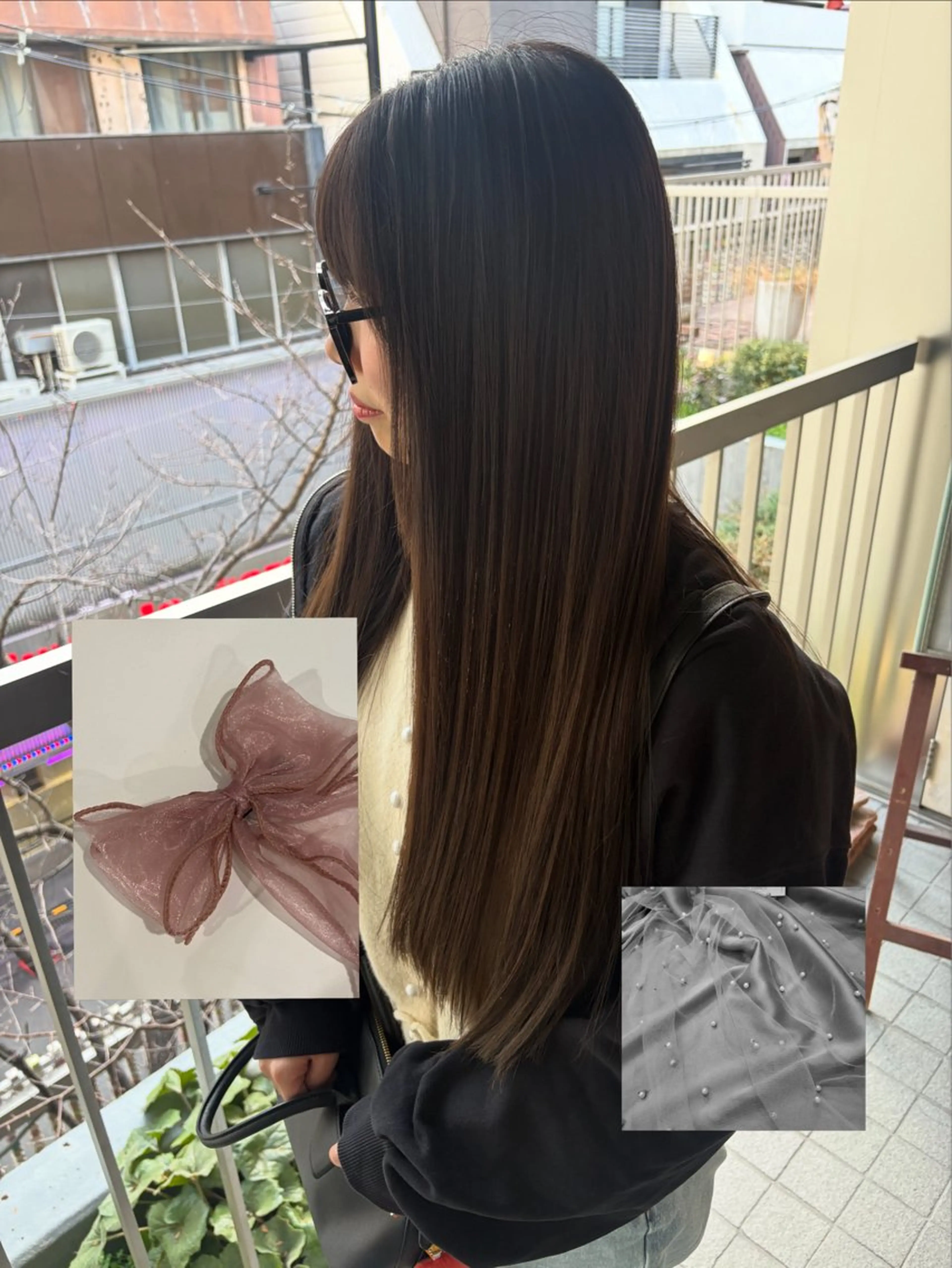 ロング カット ヘアカラー トリートメント 【美ボブ. カラー】midoのヘアスタイル