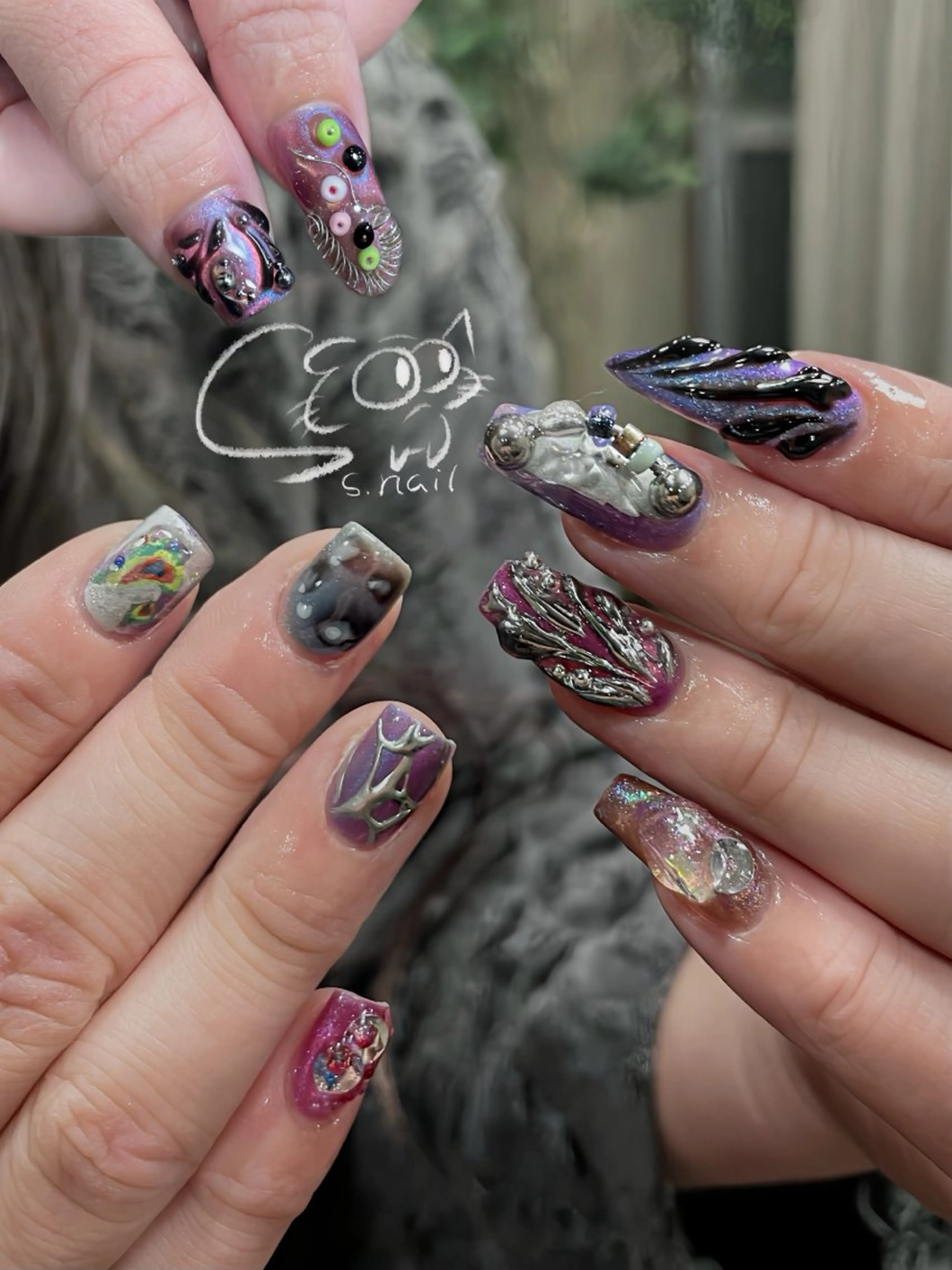 ネイル アートネイル チークネイル フレンチネイル グラデーション マグネットネイル ハンドネイル S.nail所属・S.nail _のネイルデザイン