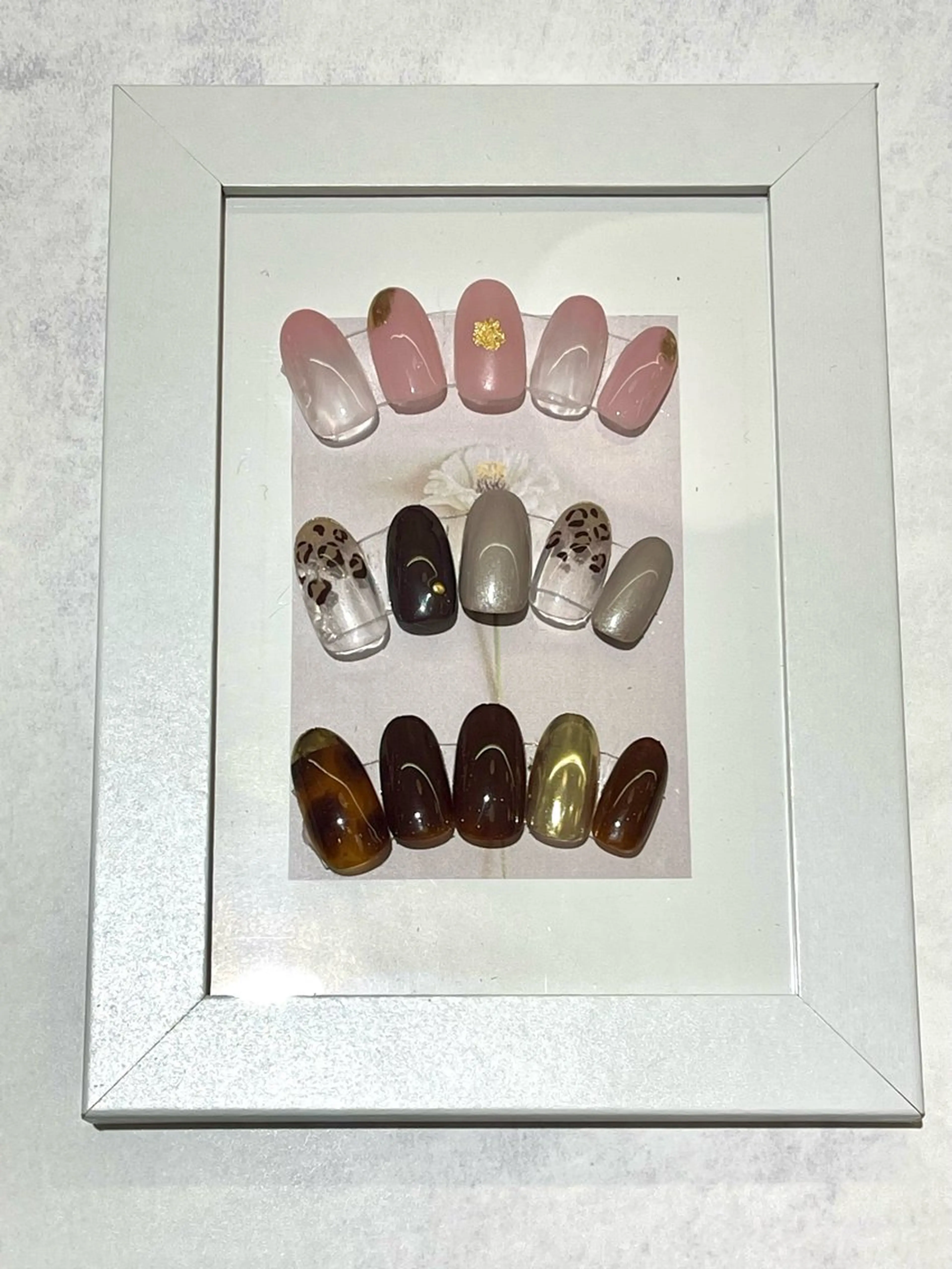 ジェルデザイン＋ドライケア付（オフなし）の写真