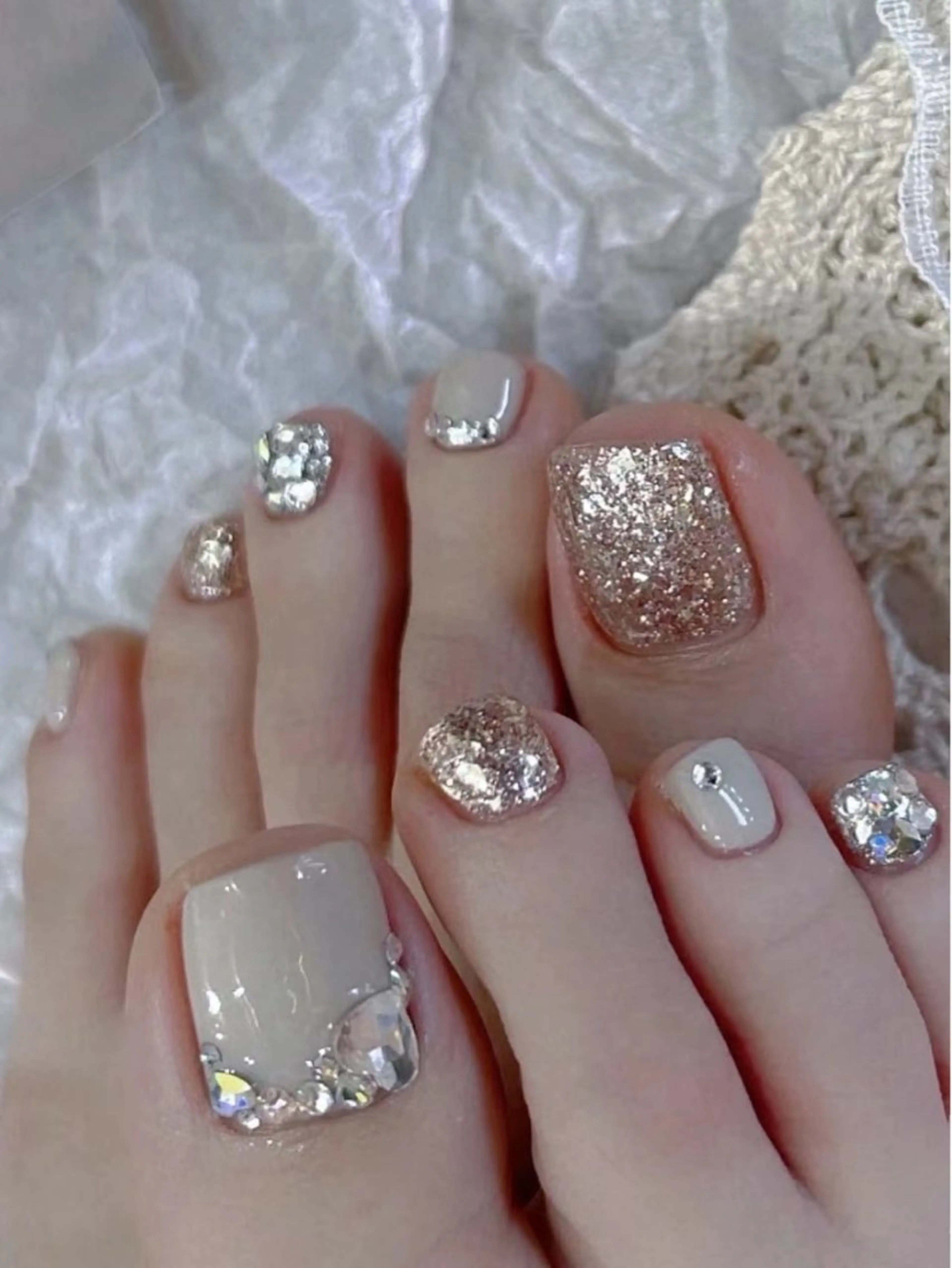 フット　💕持ち込みデザインコース/パーツつけ放題💎の写真