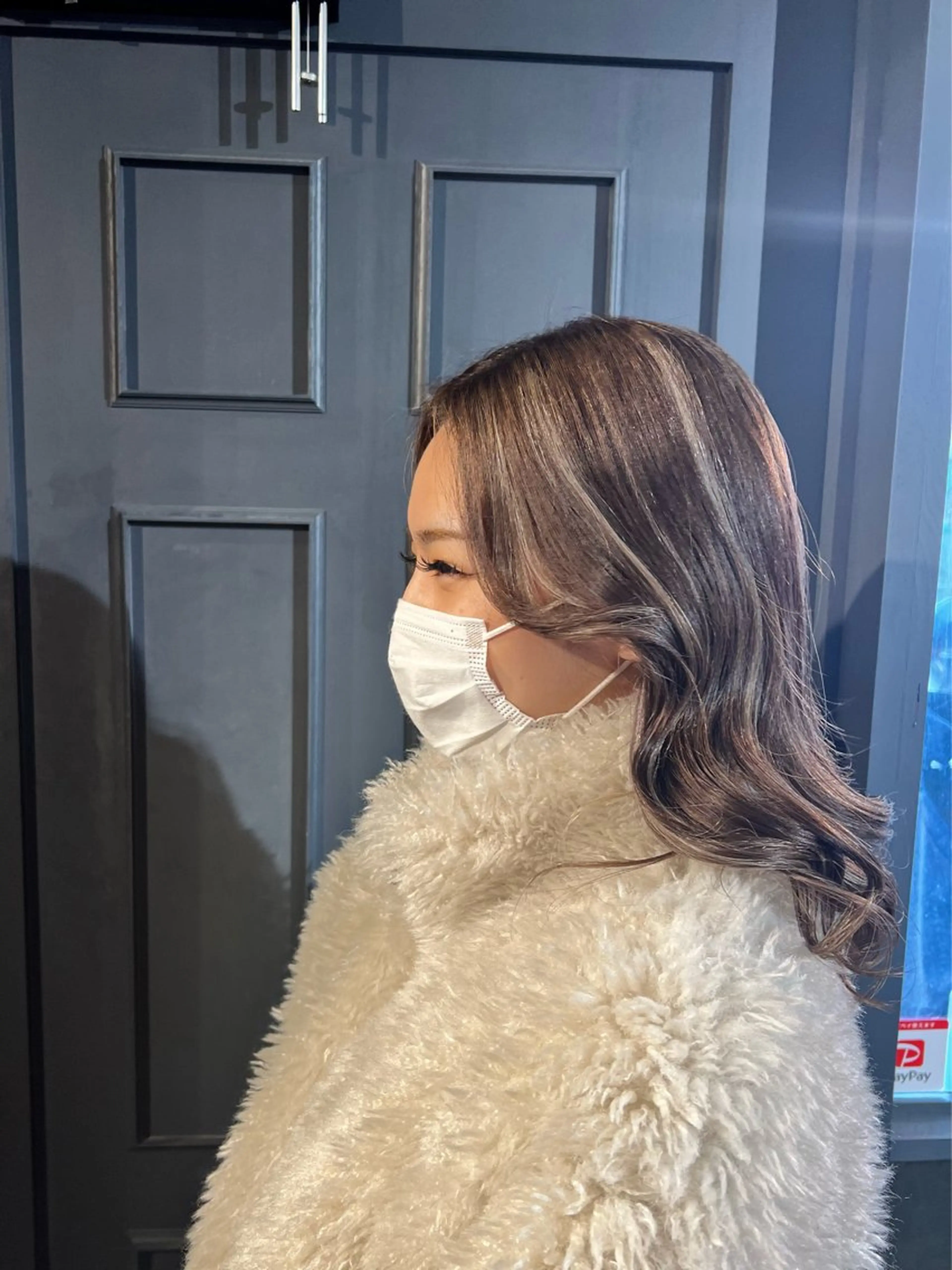 セミロング カラー ブリーチ ケアブリーチ デザインカラー ダブルカラー ハイライトカラー ヘアカラー Love&Hair Breit/店長下川のヘアスタイル