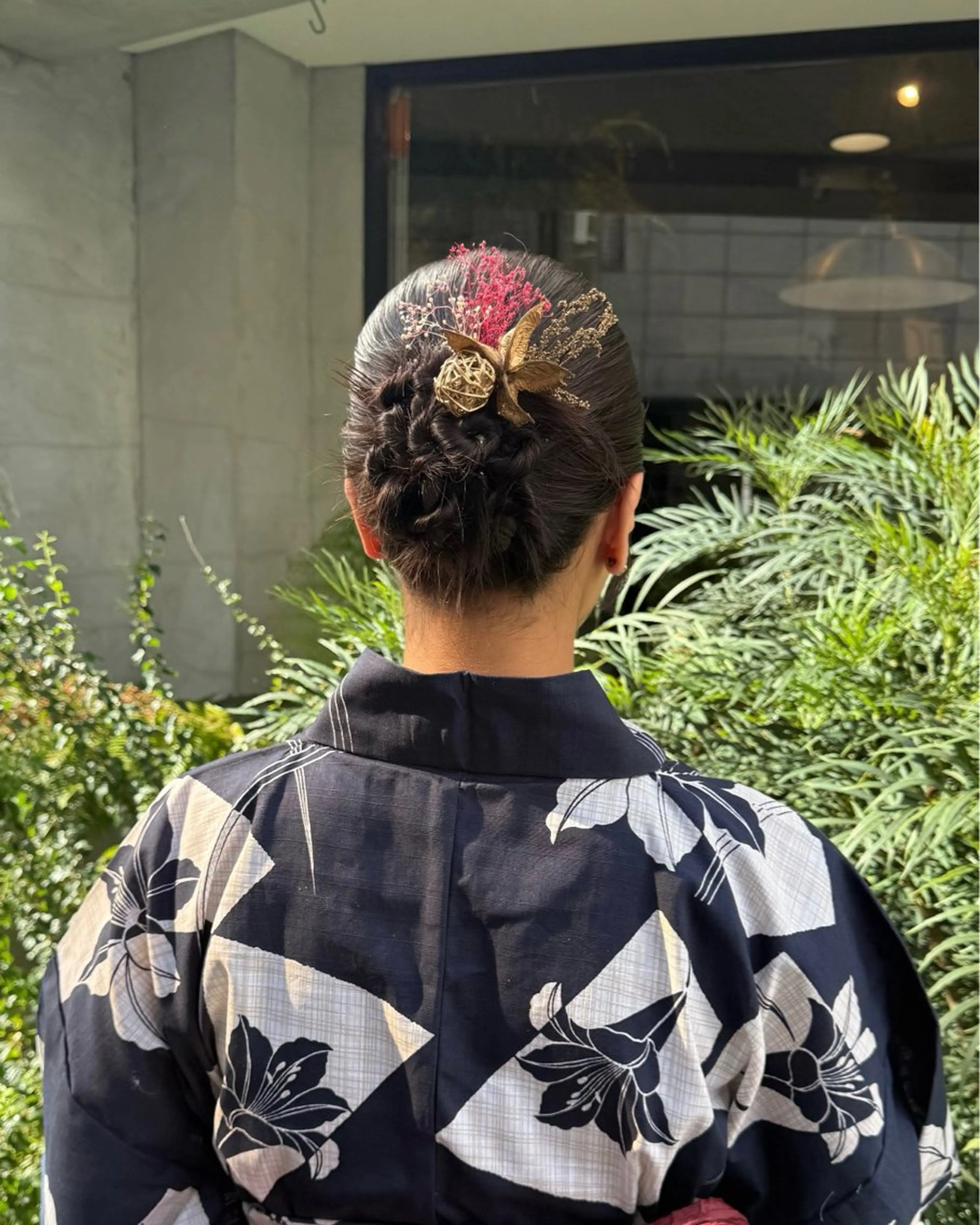 ミディアム ヘアアレンジ 浴衣 木村 咲良のヘアスタイル