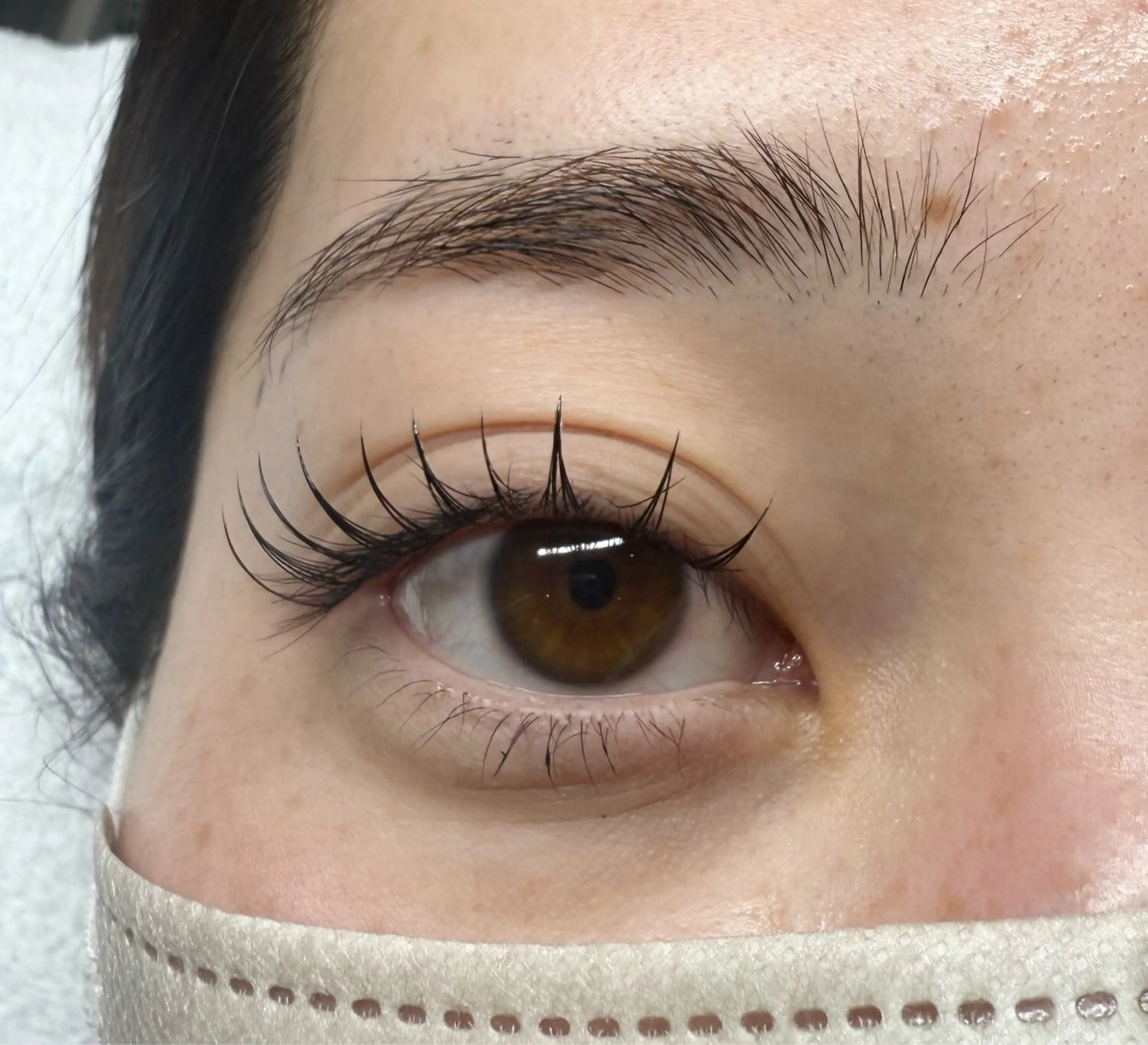 マツエク・マツパ 束感まつ毛 フラットラッシュ 韓国風マツエク Lカール マツエク Flor上大岡 ＊フルノ リナ＊のマツエク・マツパデザイン