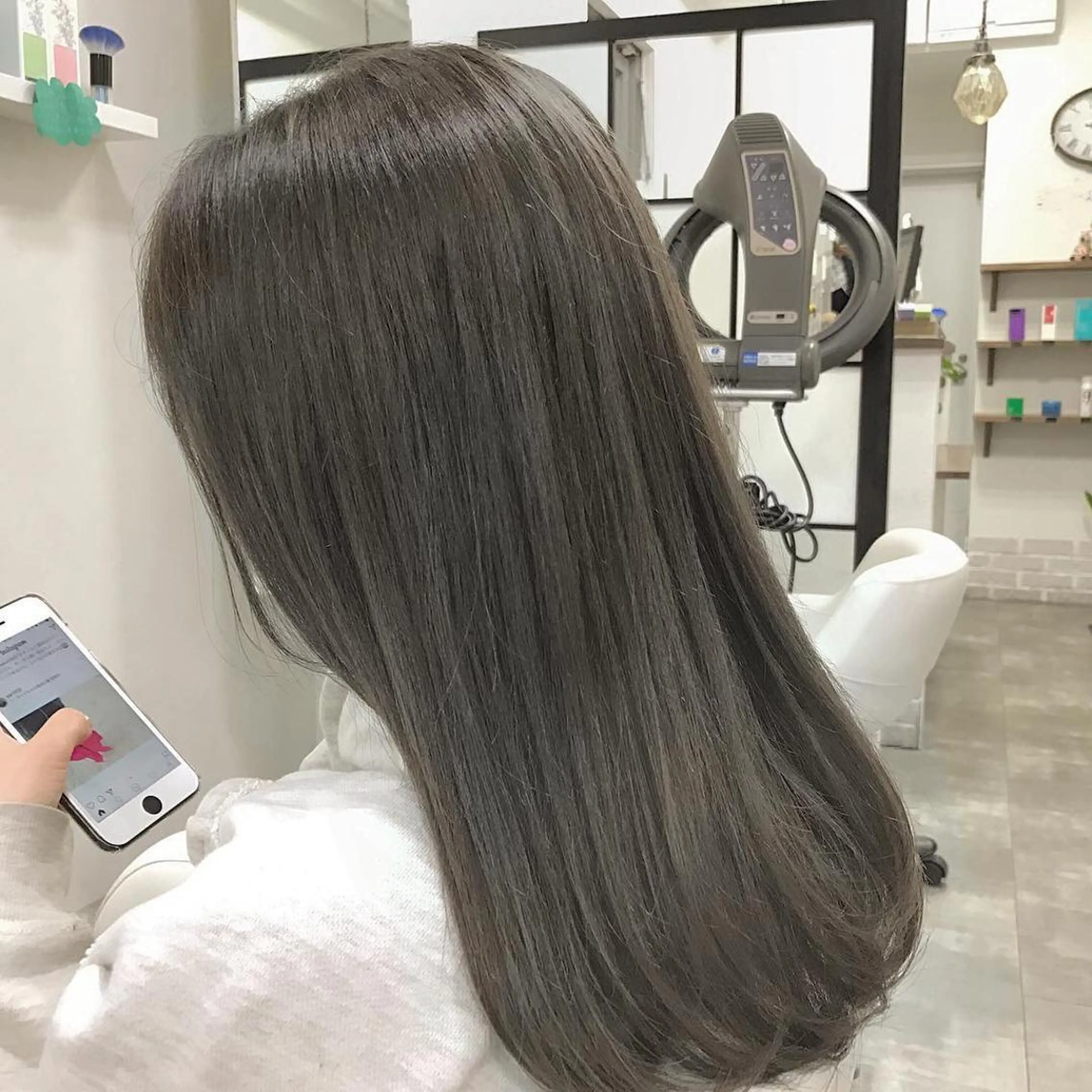 ロング カラー 八谷 将平のヘアスタイル