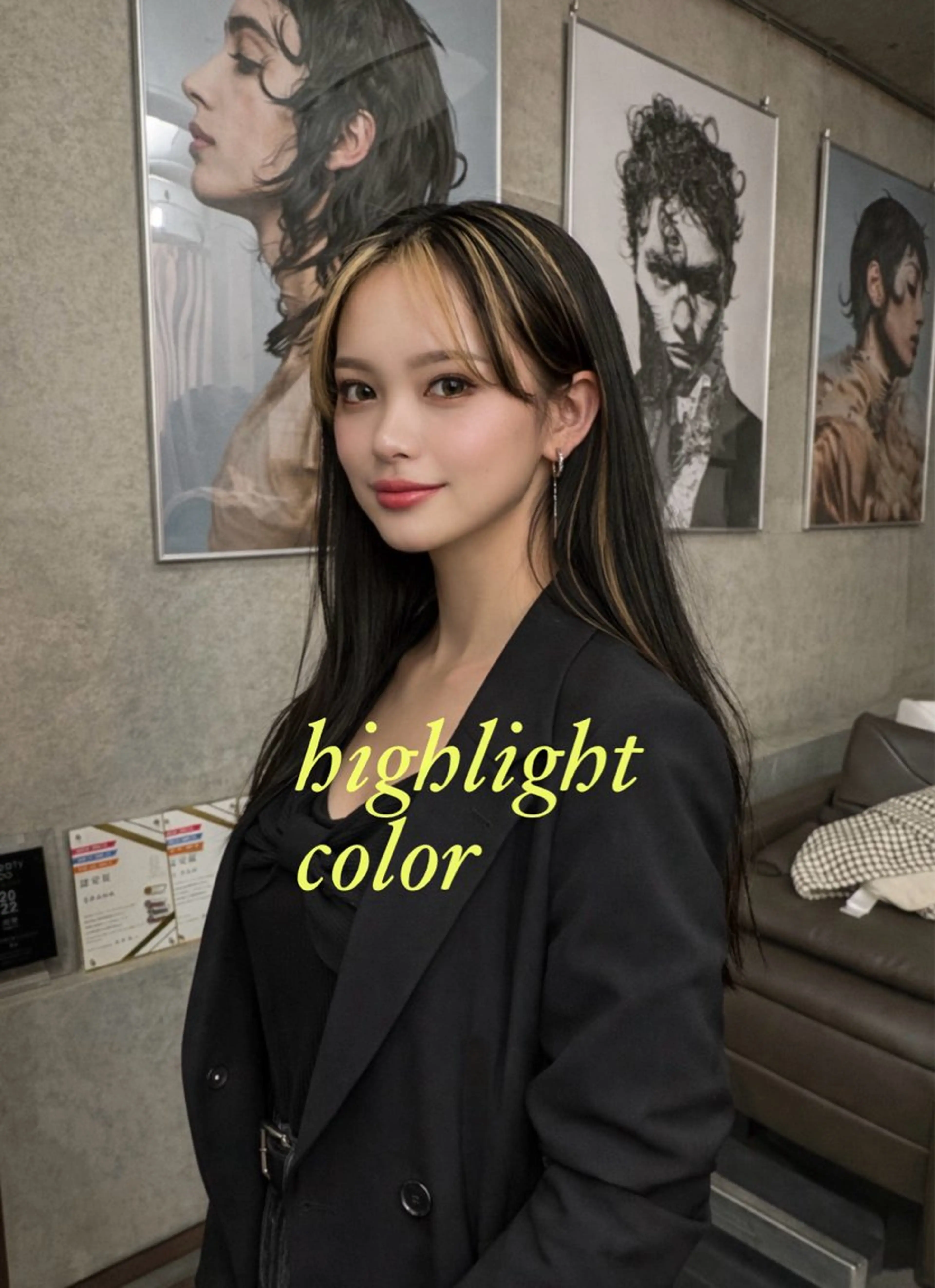 ロング カラー カット ヘアカラー トリートメント M.SLASH 辻 孝志のヘアスタイル