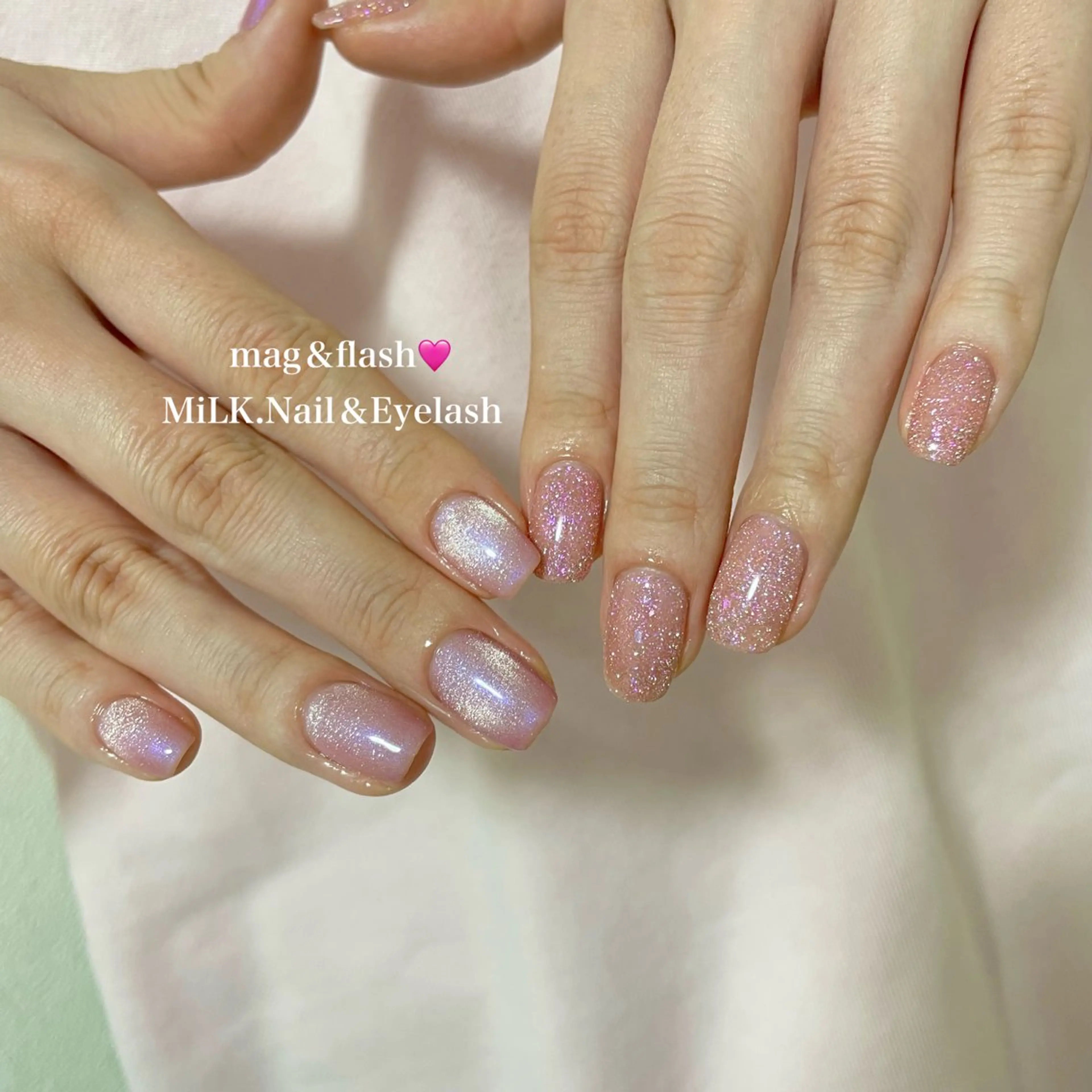 ネイル フラッシュネイル マグネットネイル ハンドネイル MiLK.   Nail&Eyelash所属・MiLK. wakaのマツエク・マツパデザイン