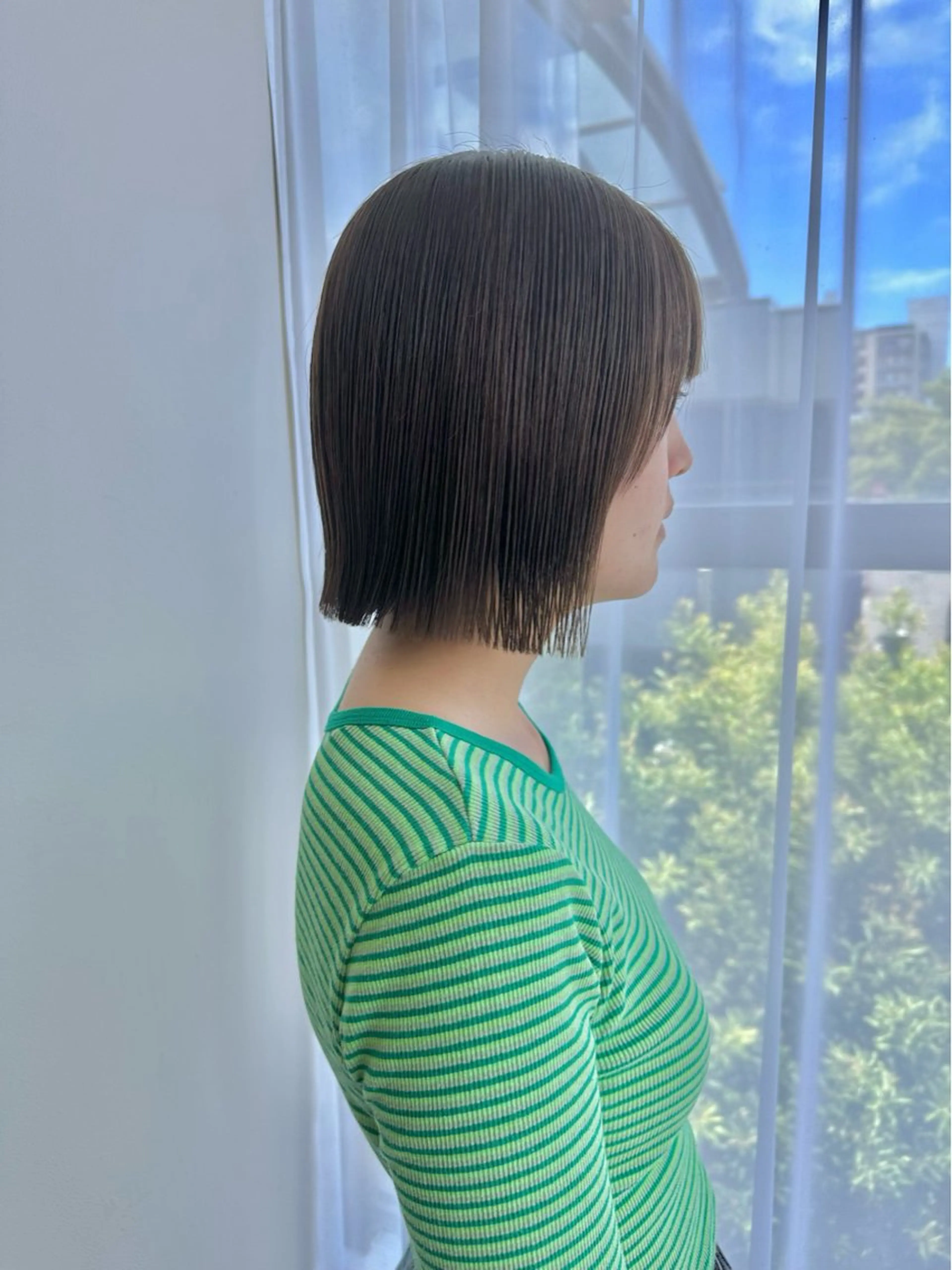ショート ボブ 縮毛矯正 酸性ストレート カット ヘアカラー トリートメント ボブ特化美容師 /木原崇了のヘアスタイル