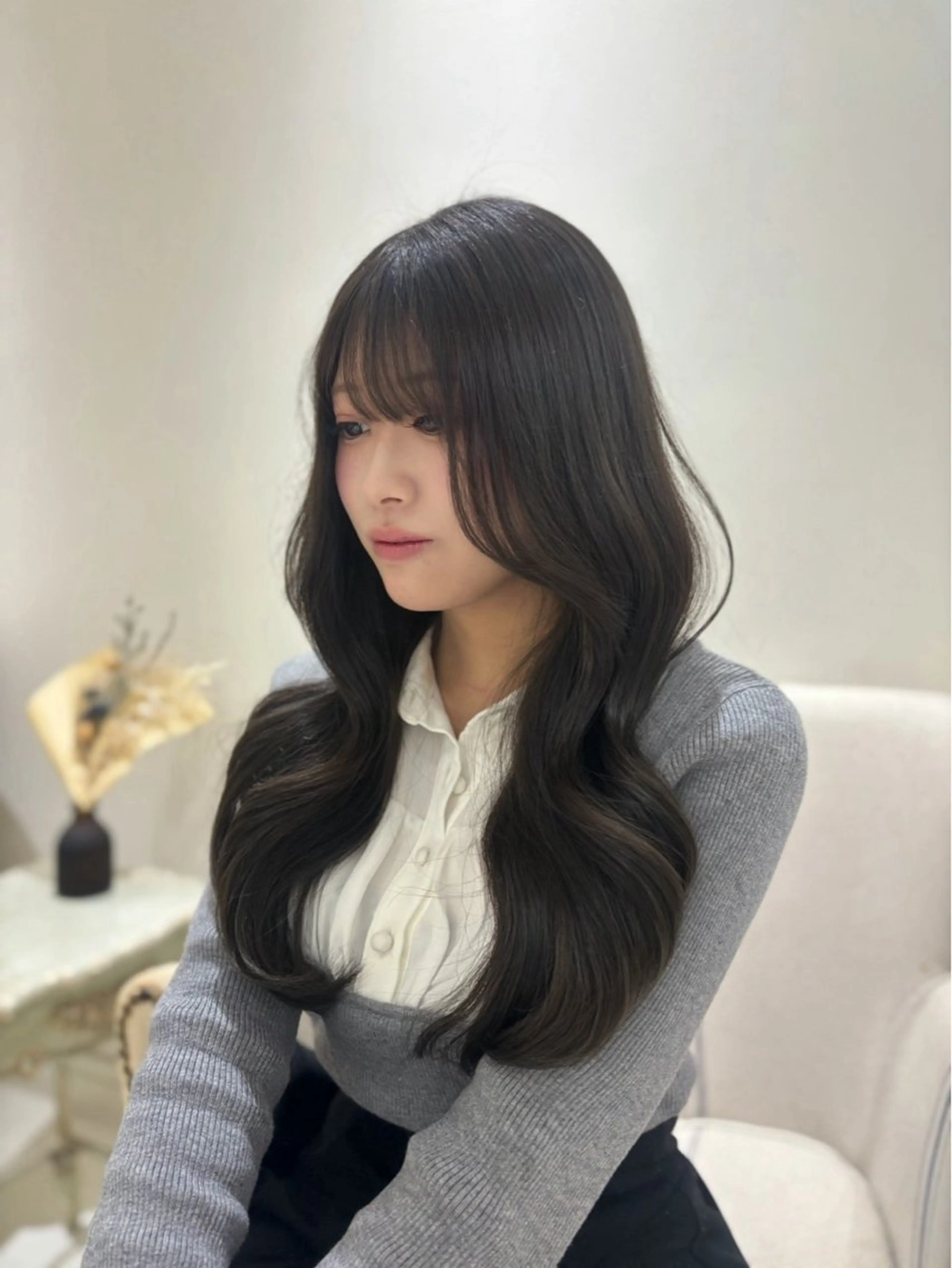 『❤️‍🔥ミニモ学割❤️‍🔥』愛され艶カラー＋Aujuaトリートメント👱🏻‍♀️の写真