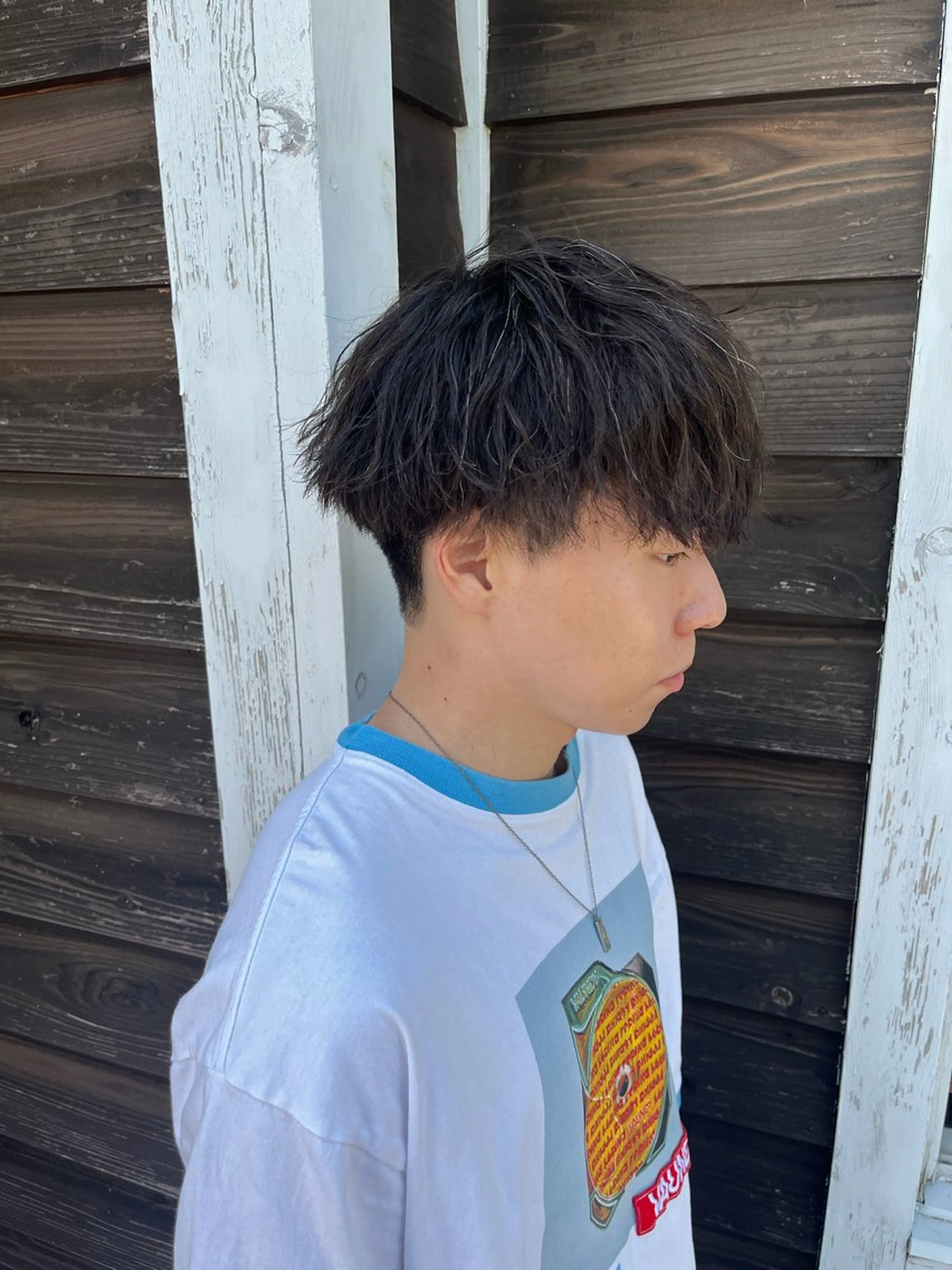パーマ メンズ 篠田 翔太のヘアスタイル