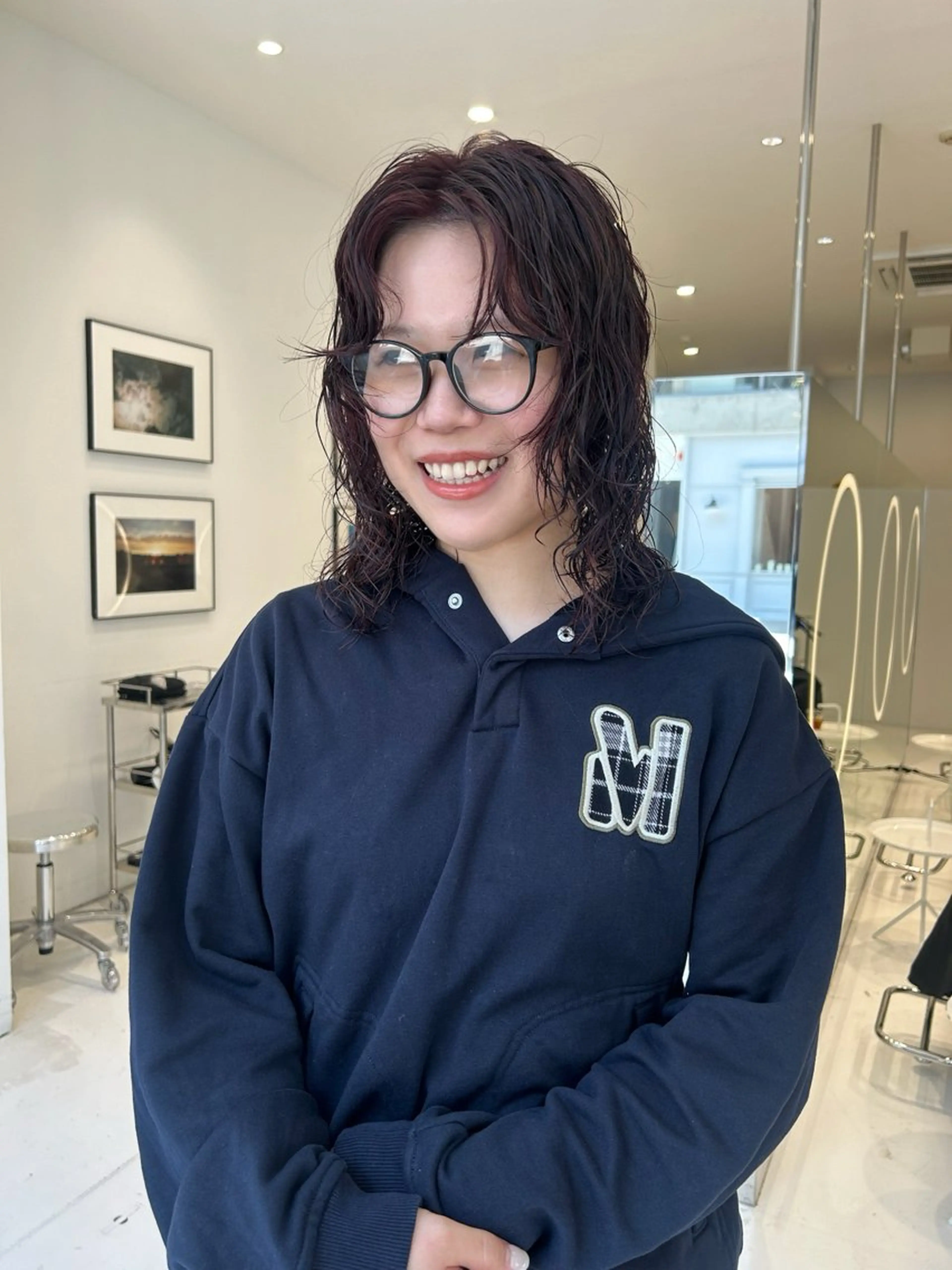 ミディアム ミディアムパーマ カット ヘアカラー パーマ Nought所属・cono noughtのヘアスタイル