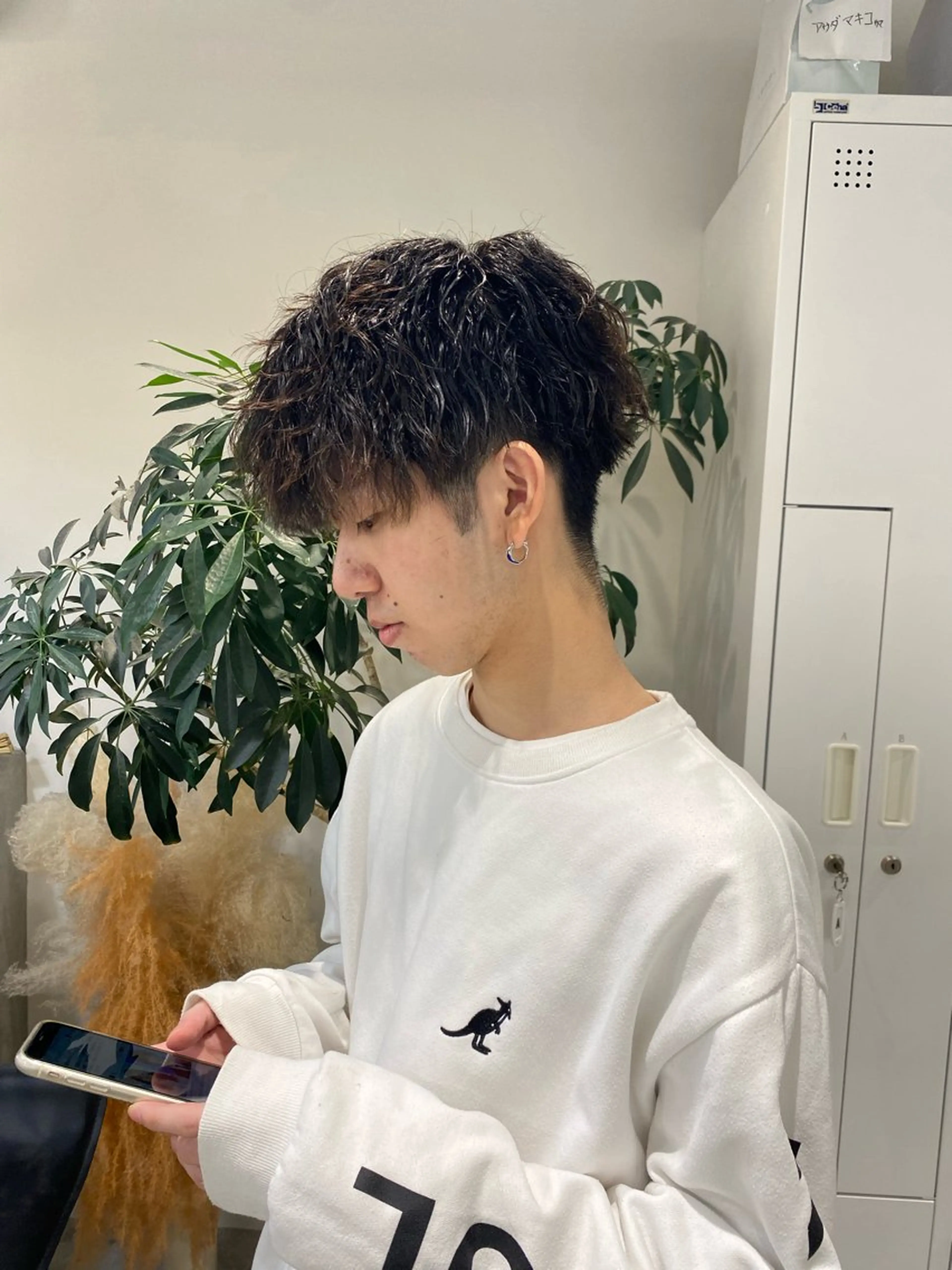 ショート ハイライト 髪質改善 レイヤーカット トリートメント カット パーマ 西岡 あつみ/ 堀江美容室のヘアスタイル