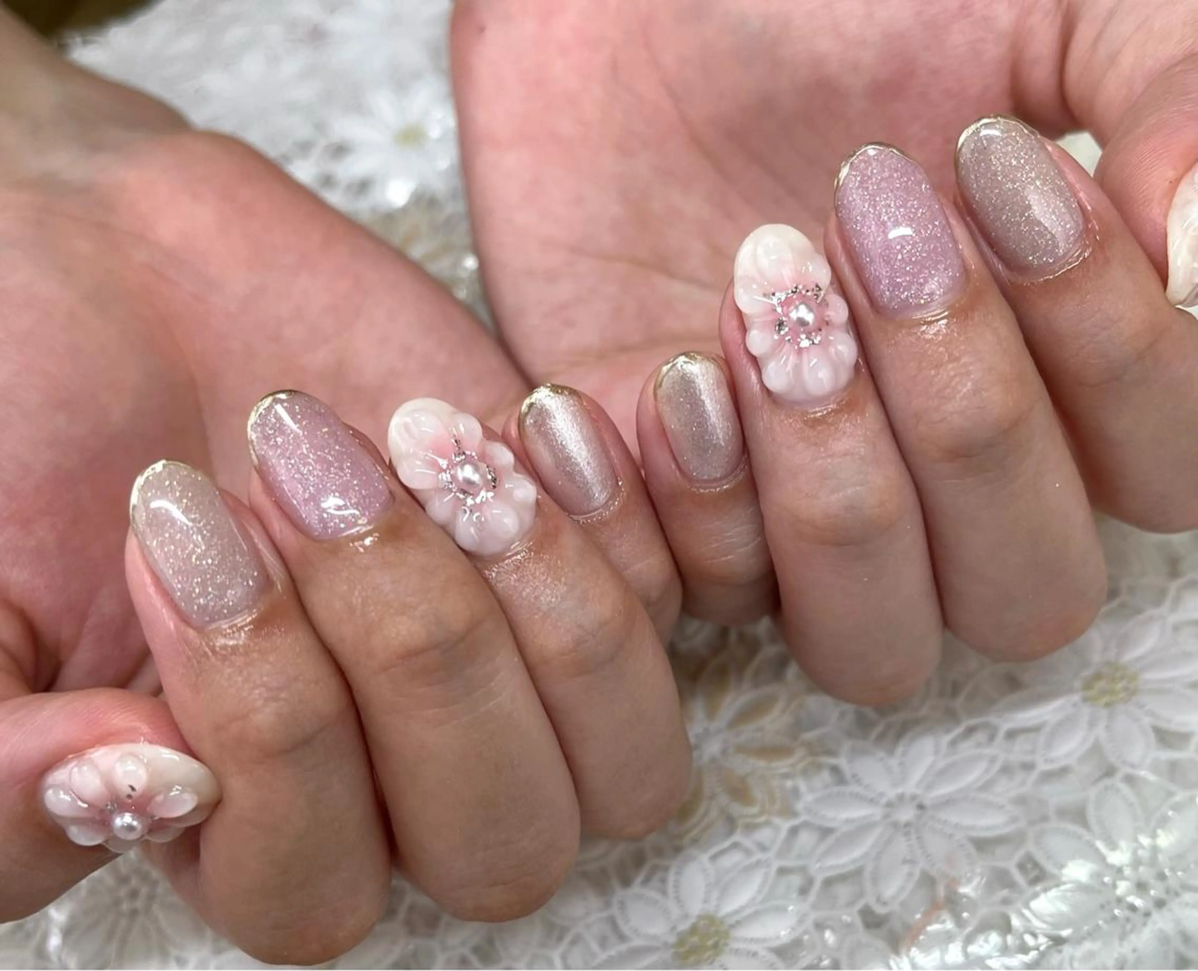 ネイル ジェルネイル 韓国ネイル 持ち込み パラジェル ハンドネイル nails' it...のネイルデザイン