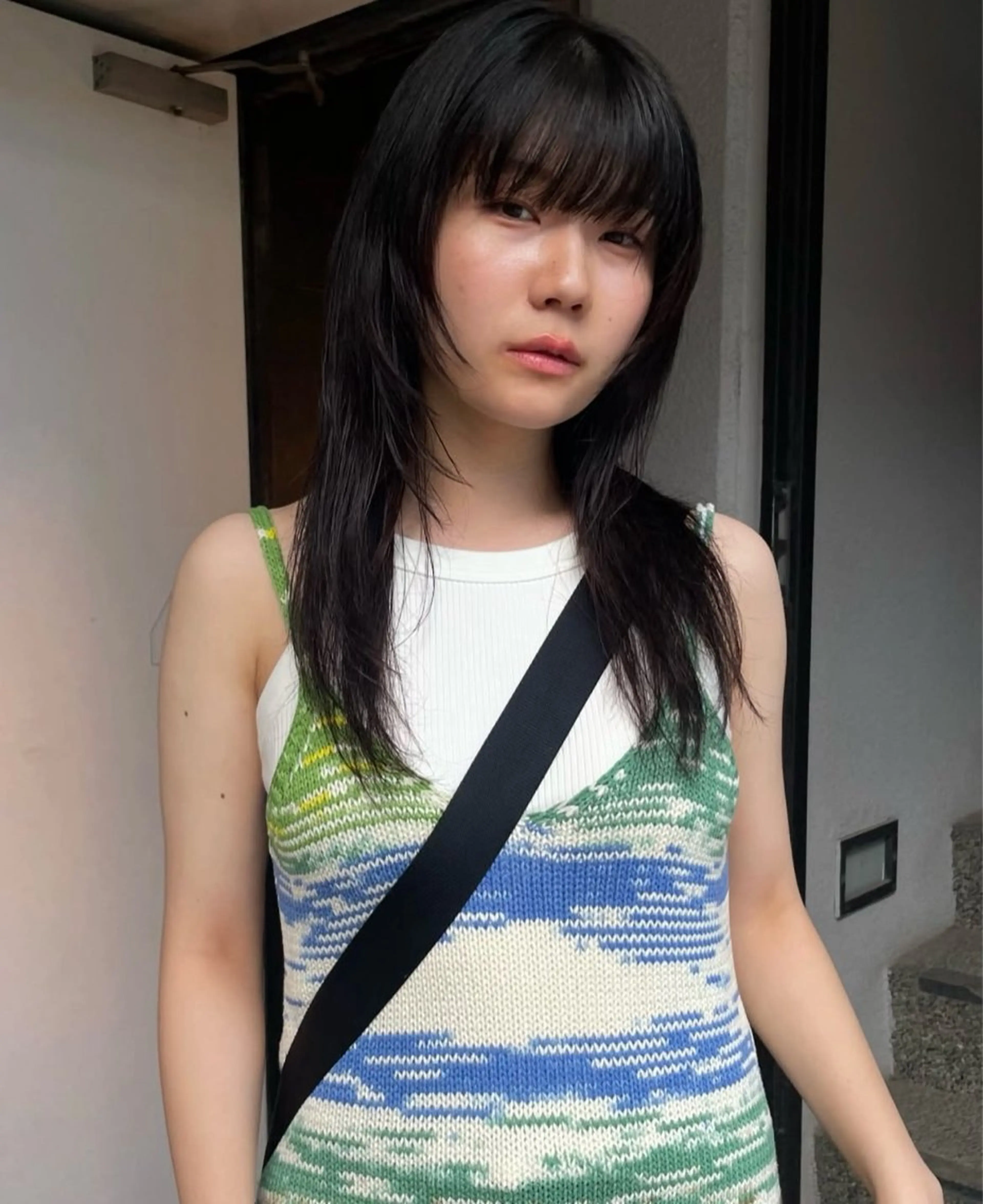 ロング ロングレイヤー レイヤーカット ロング ショートカット 🪷なりたりみのヘアスタイル