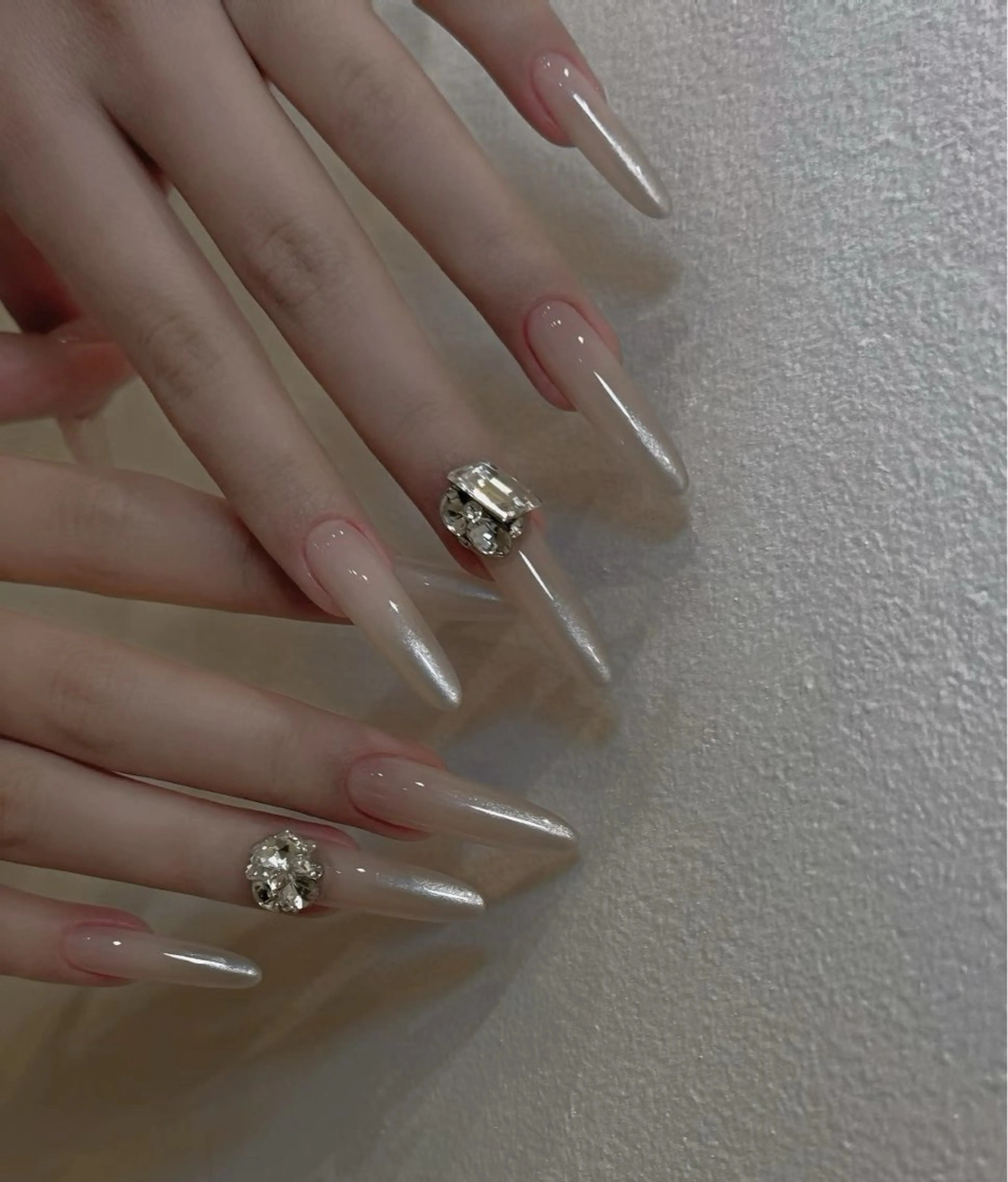 ネイル オーロラネイル フラワーネイル フットネイル フレンチネイル ジェルネイル ハンドネイル 長さだし専門 ありさのネイルデザイン