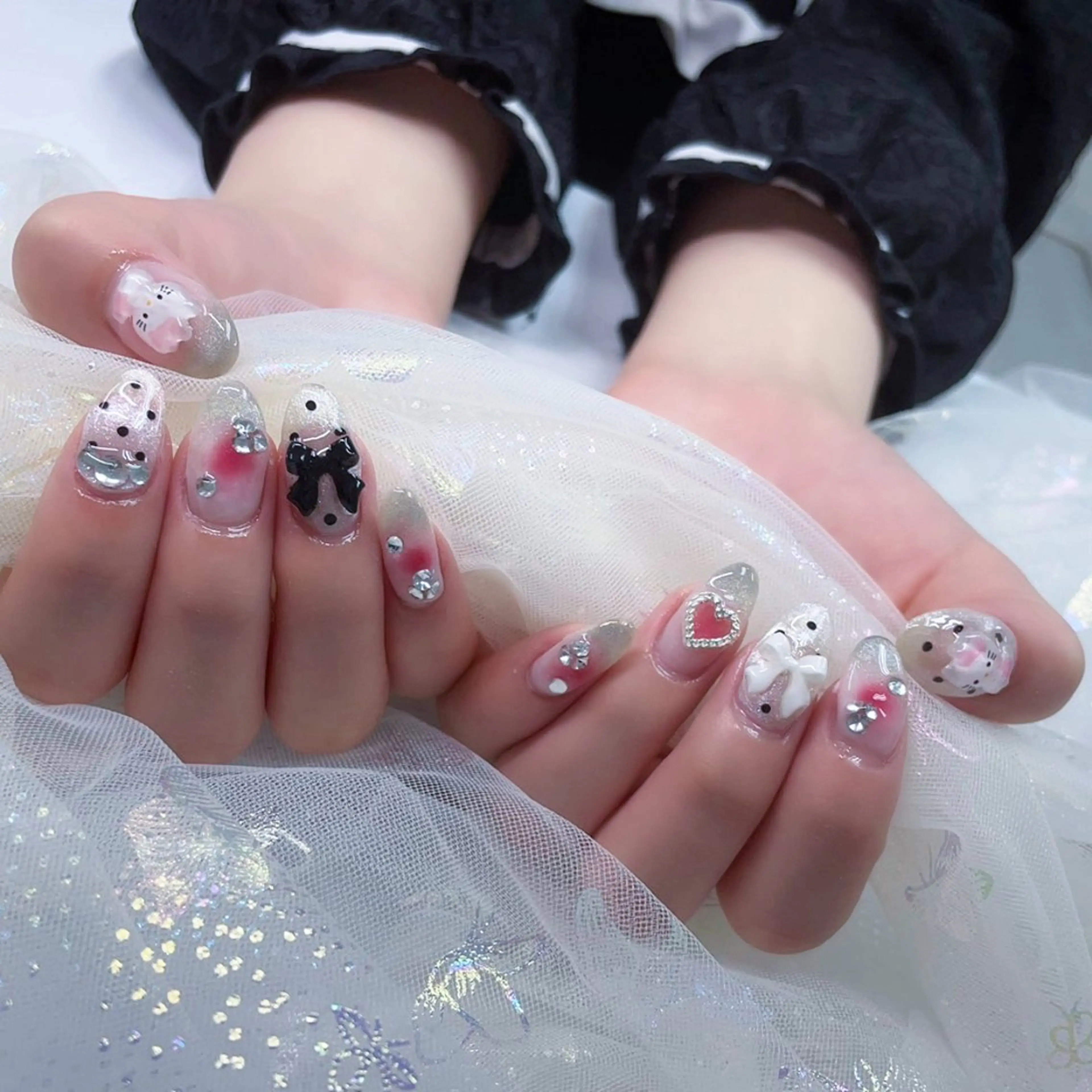 ネイル NAILSALONMIMI所属・パーツ全部¥110 サロンミミのネイルデザイン