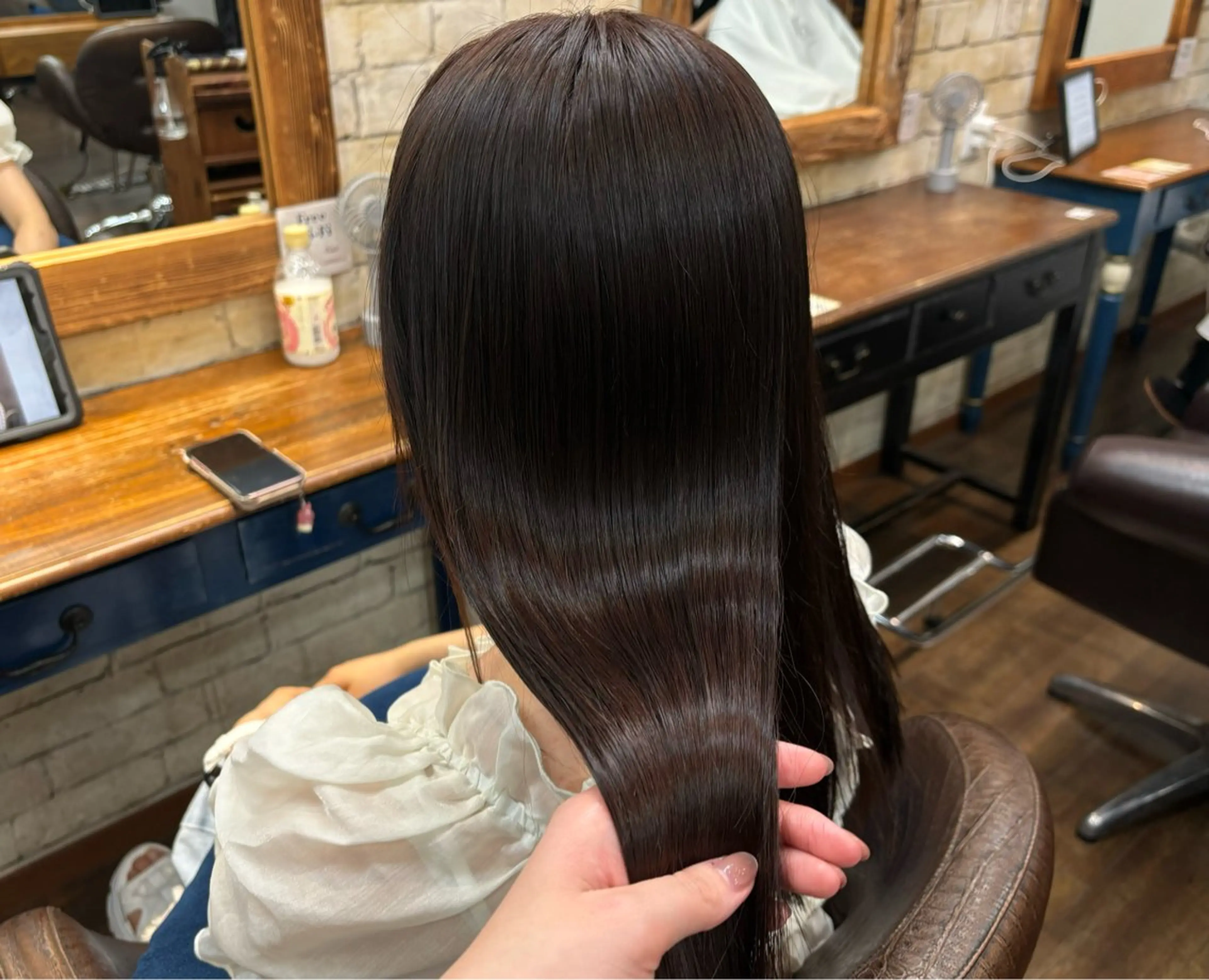 ロング カラー カット トリートメント 小顔似合わせカット ┊︎＊AYANO＊のヘアスタイル