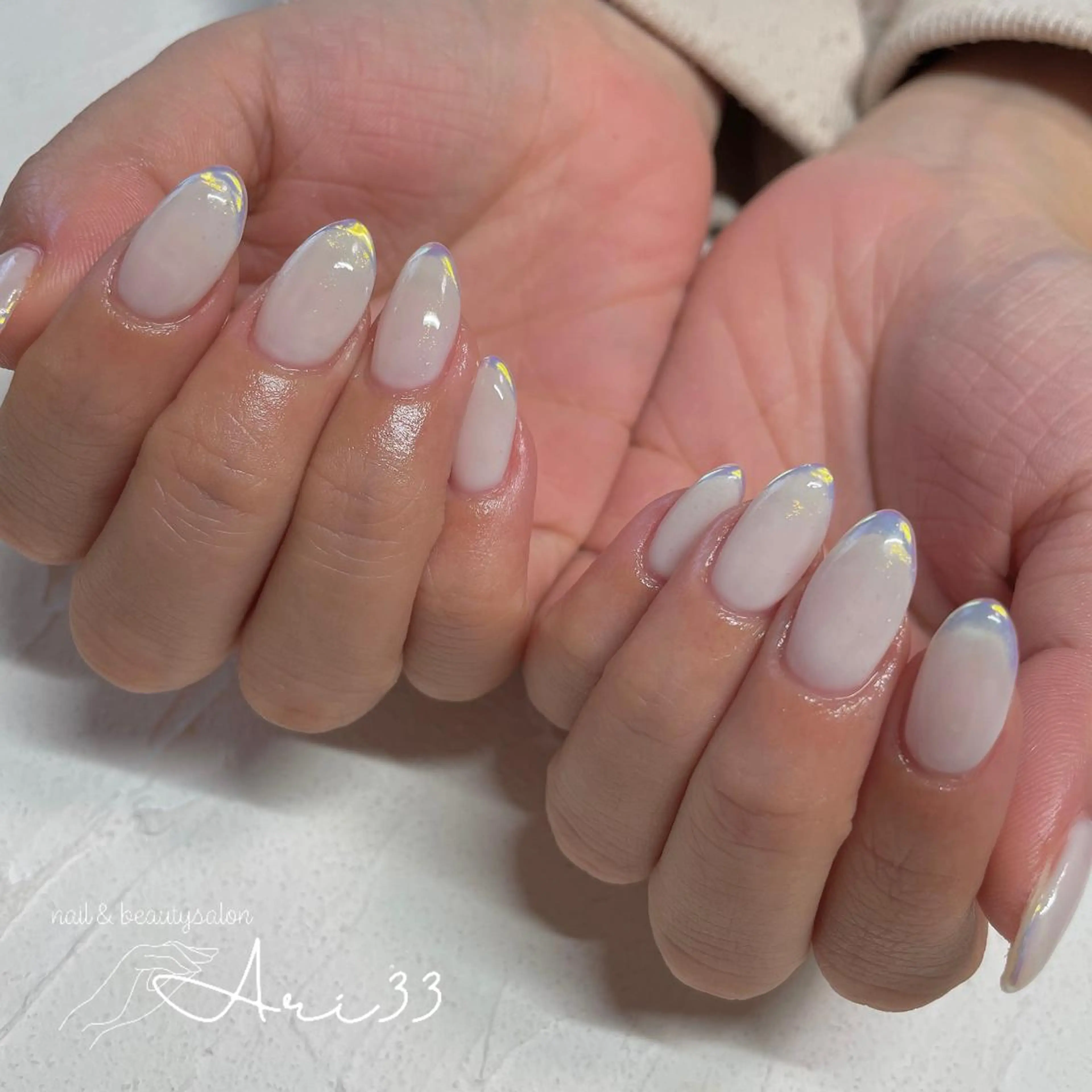 ネイル フレンチネイル プライベートサロン Ari33nailのネイルデザイン