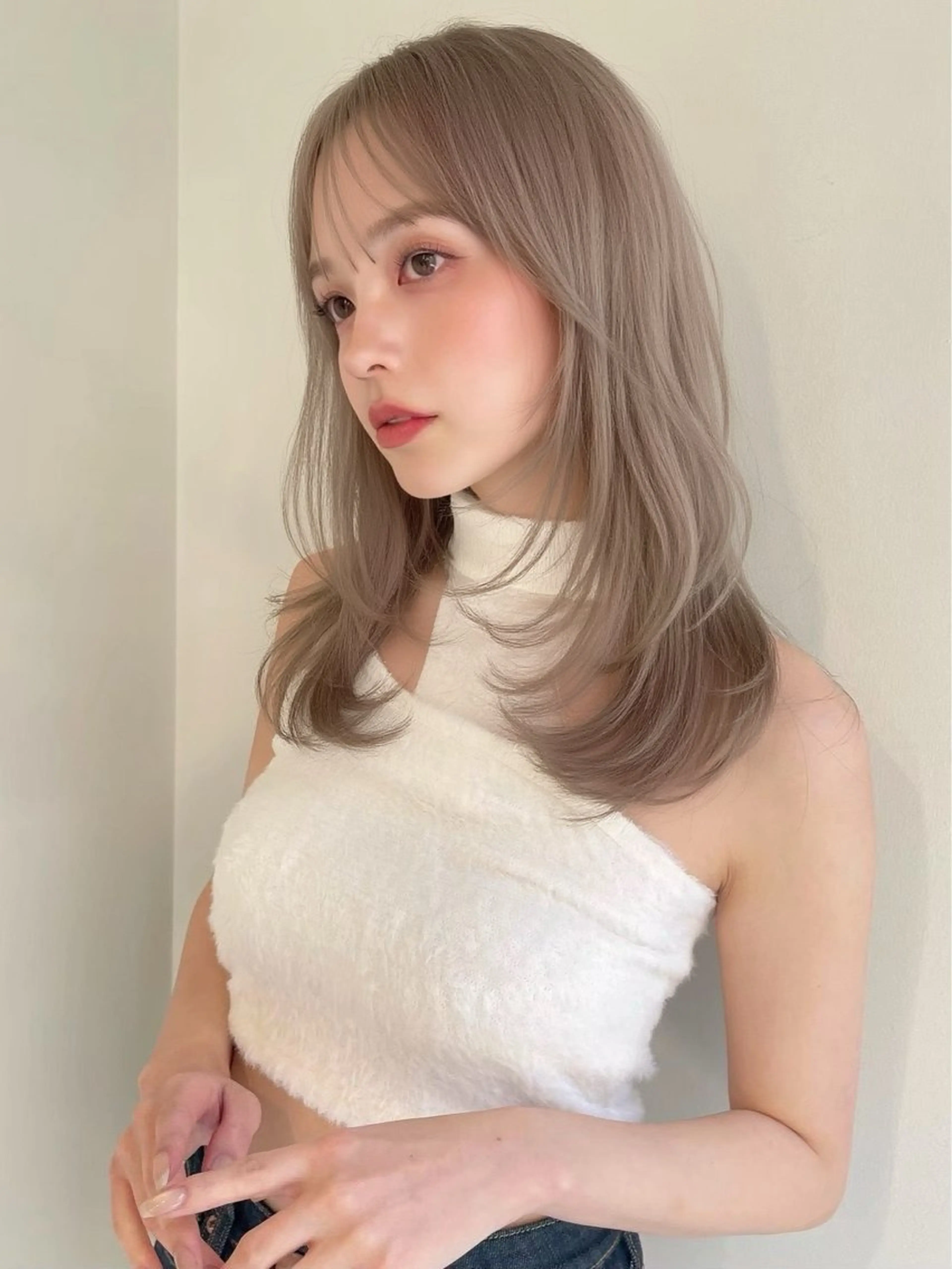 ロング カラー ヘアカラー 🇰🇷韓国レイヤー ハイトーン/暖色のヘアスタイル