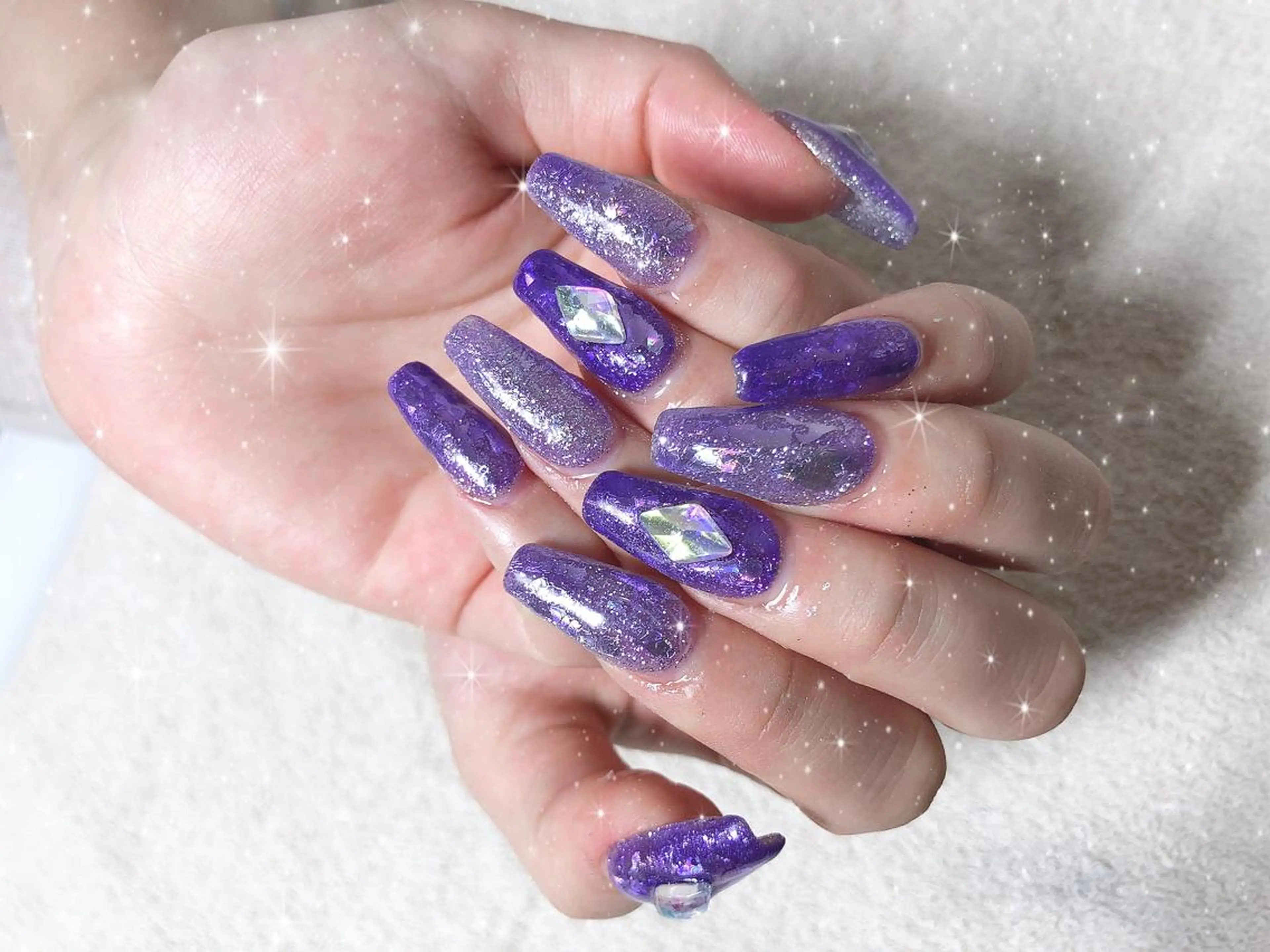 ミディアム ネイル ハンドネイル 《LB》ラブリエ Nail&eyeのマツエク・マツパデザイン