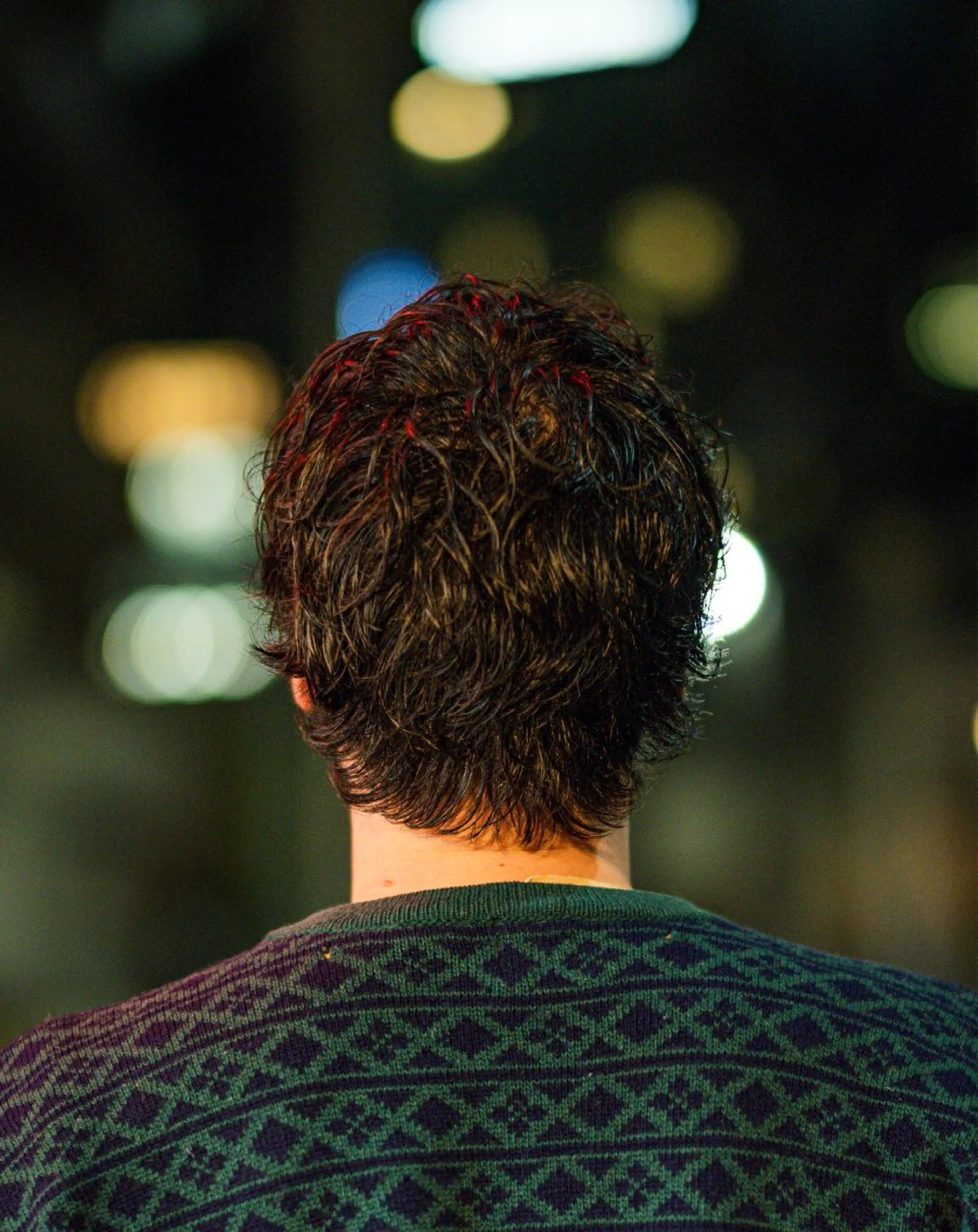 ミディアム カラー パーマ メンズ ミディアムパーマ メンズパーマ くせ毛 🔗メンズサロン🔗 Kieのヘアスタイル