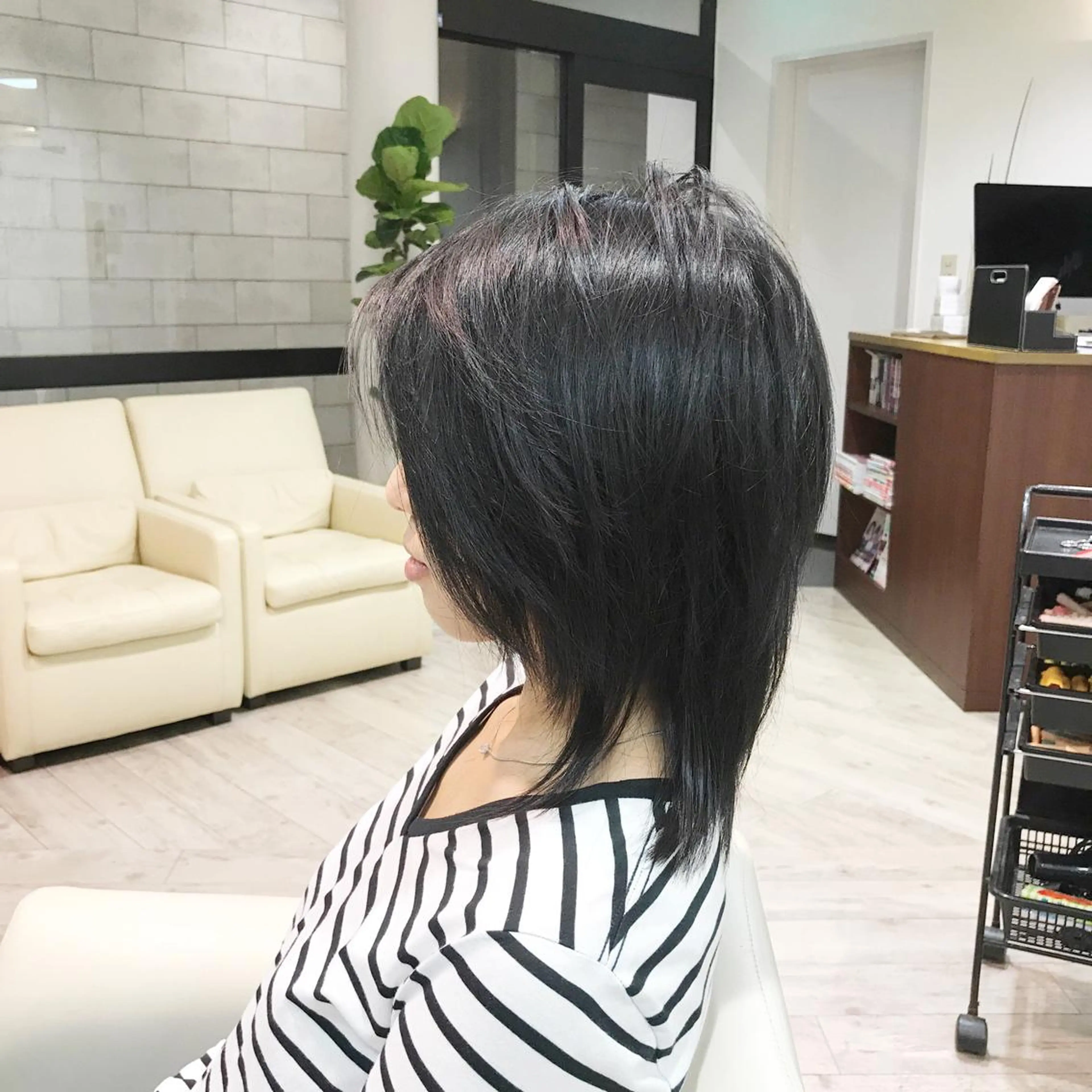 ミディアム カラー パーマ ヘアアレンジ メンズ キッズ ネイル マツエク・マツパ Leyシェアサロン所属・Ken ドライカット ✂️髪質改善のヘアスタイル