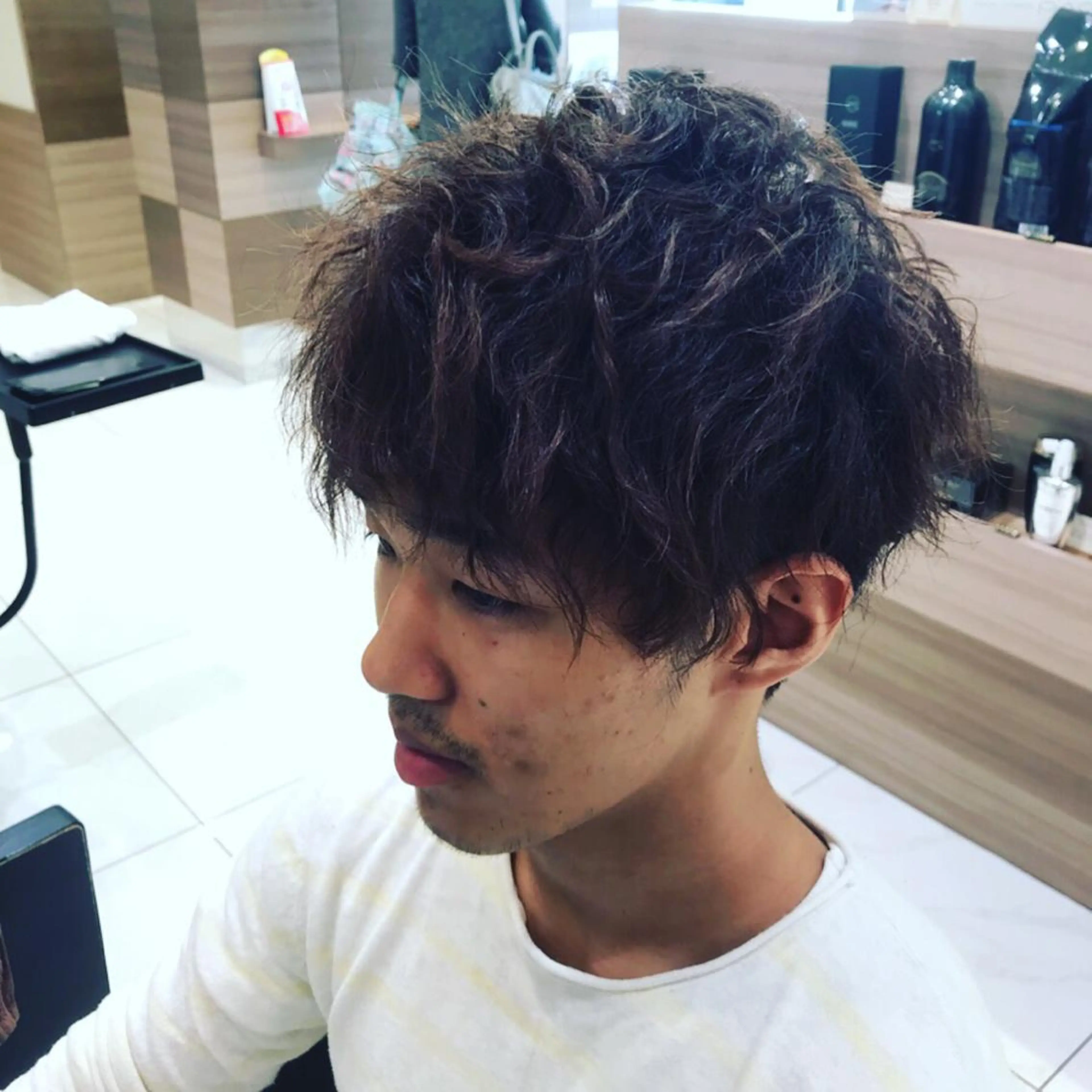 ショート パーマ メンズ steed tokyo所属・KOOKI スティードトーキョーのヘアスタイル