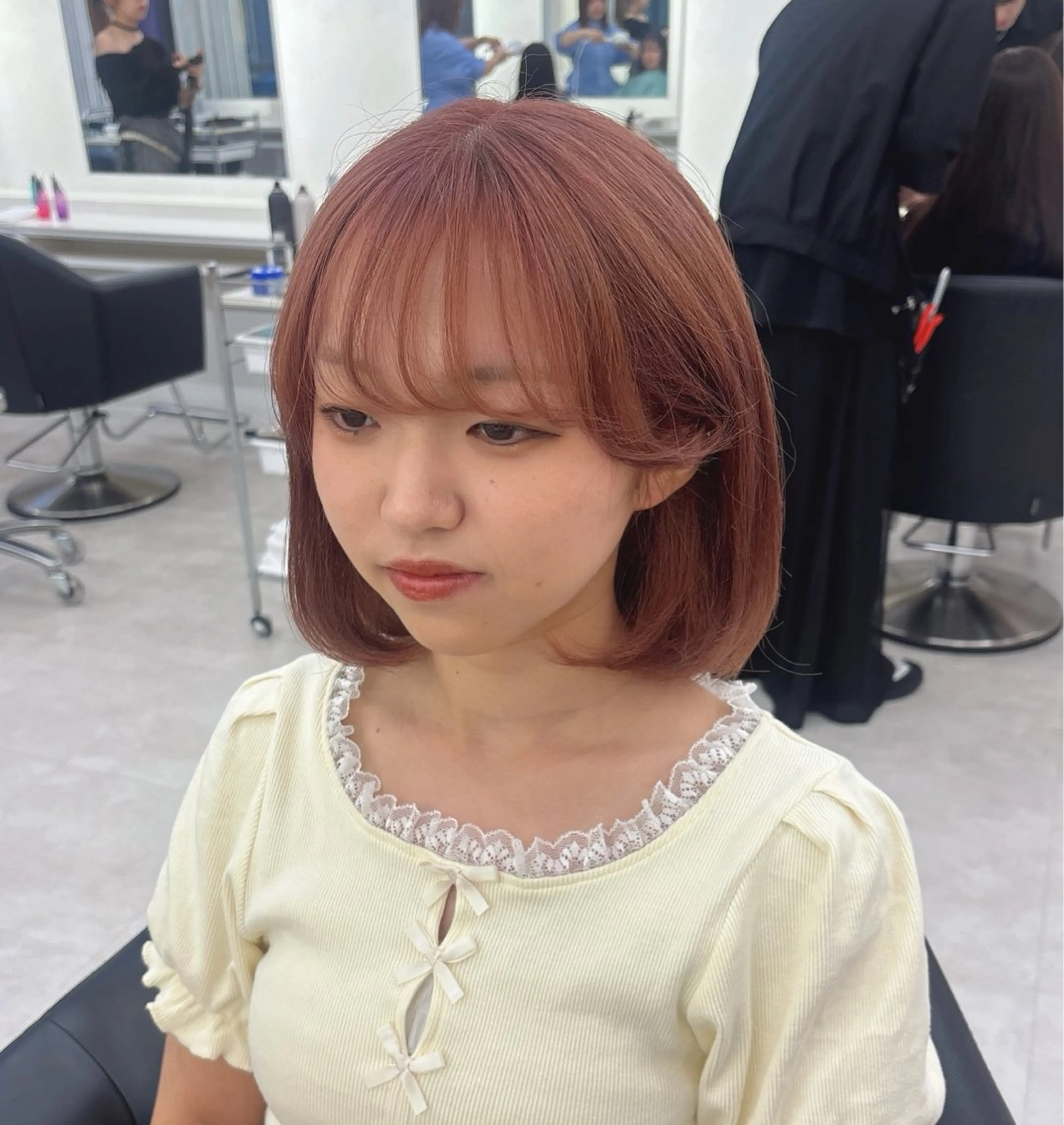 ミディアム ヘアカラー Parve Mix / 根本 梨湖🫧のヘアスタイル