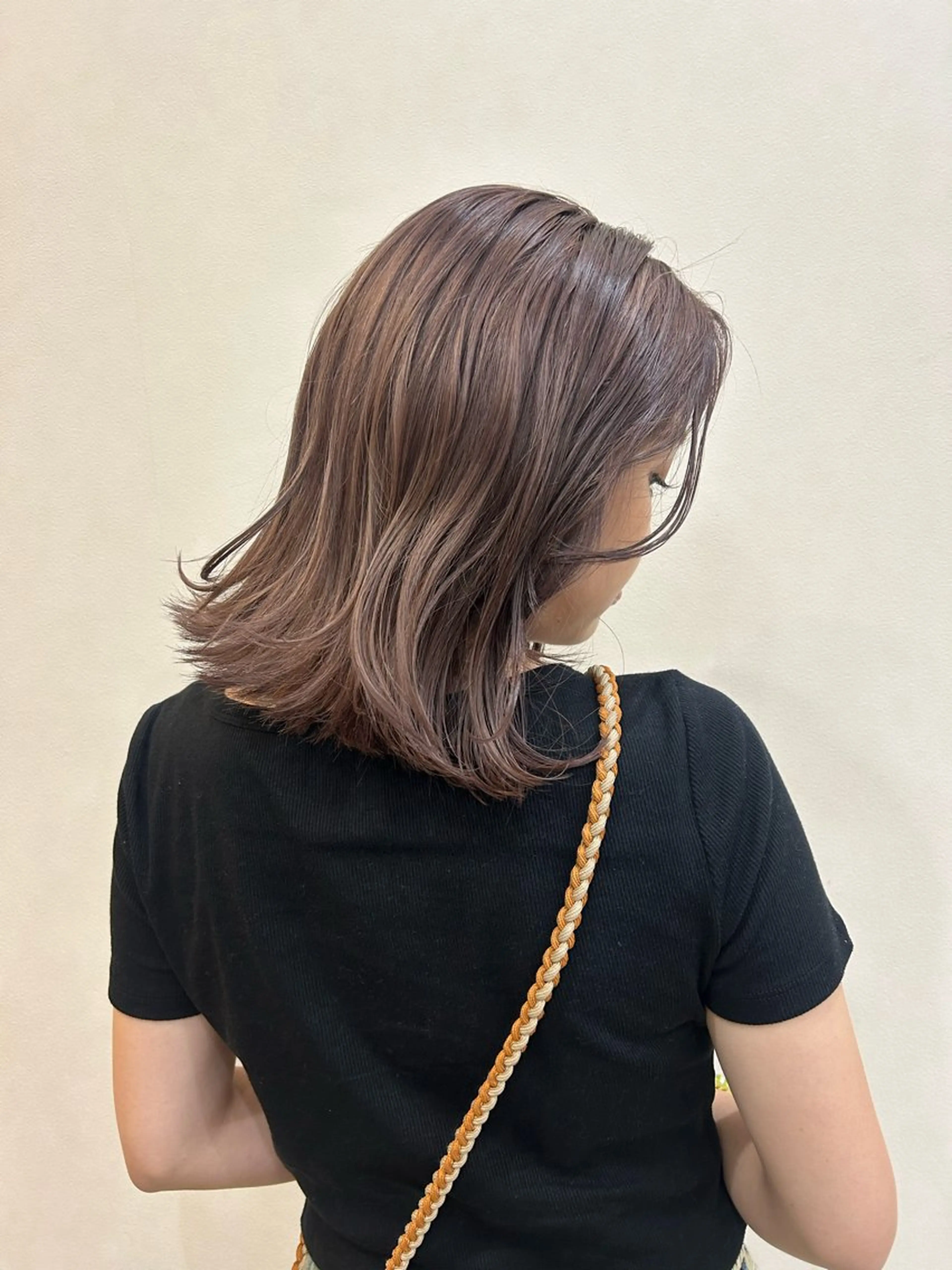 ミディアム カラー カット ヘアカラー トリートメント ボブ/透明感カラー 🧸YUI❤️のヘアスタイル