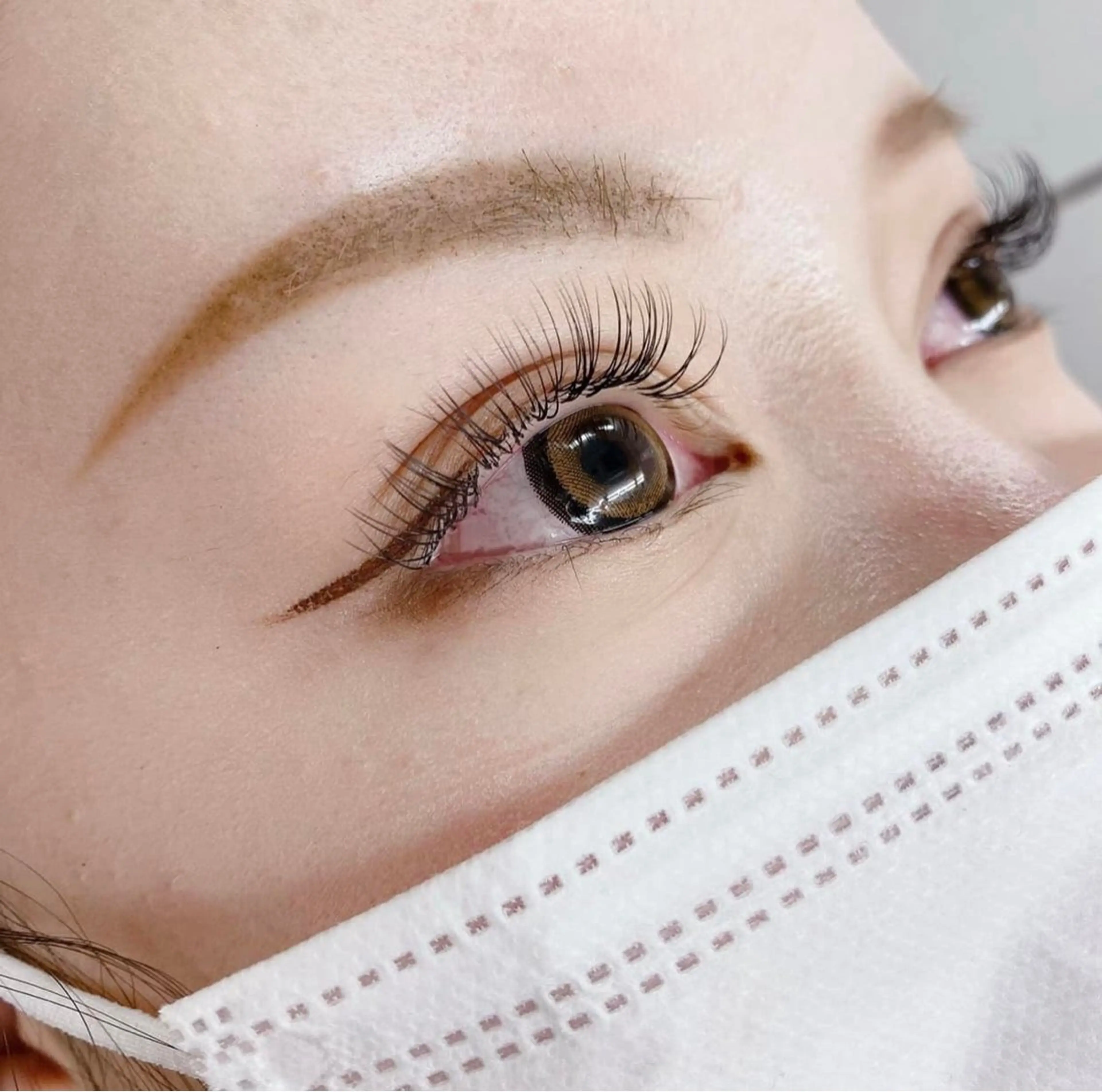 マツエク・マツパ 韓国風顔まわり/ベー ジュ/マツエク♡美咲のヘアスタイル