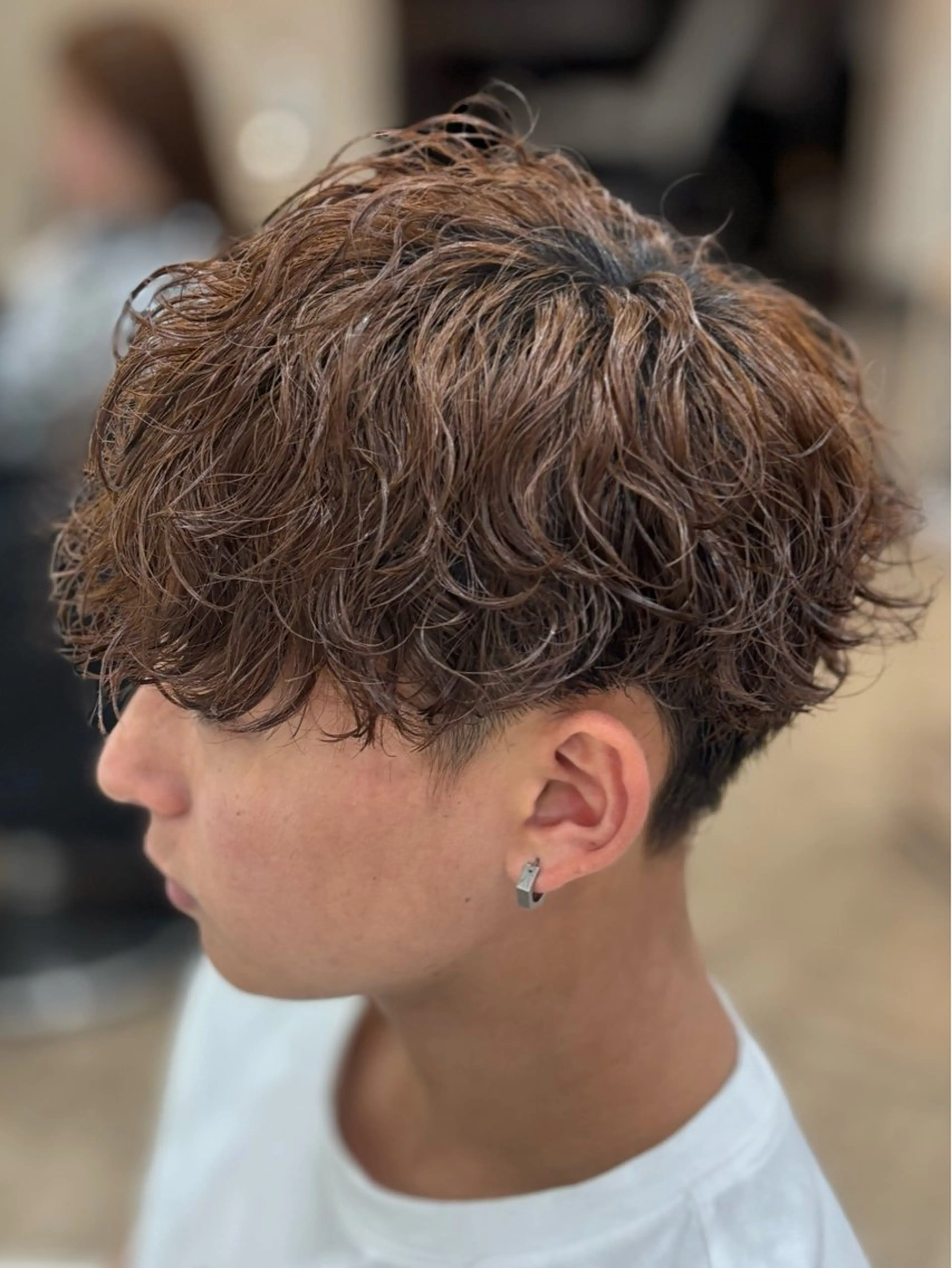 ショート パーマ メンズ カット パーマ トリートメント パーマ職人DAIKI ツイスパ/波巻きのヘアスタイル