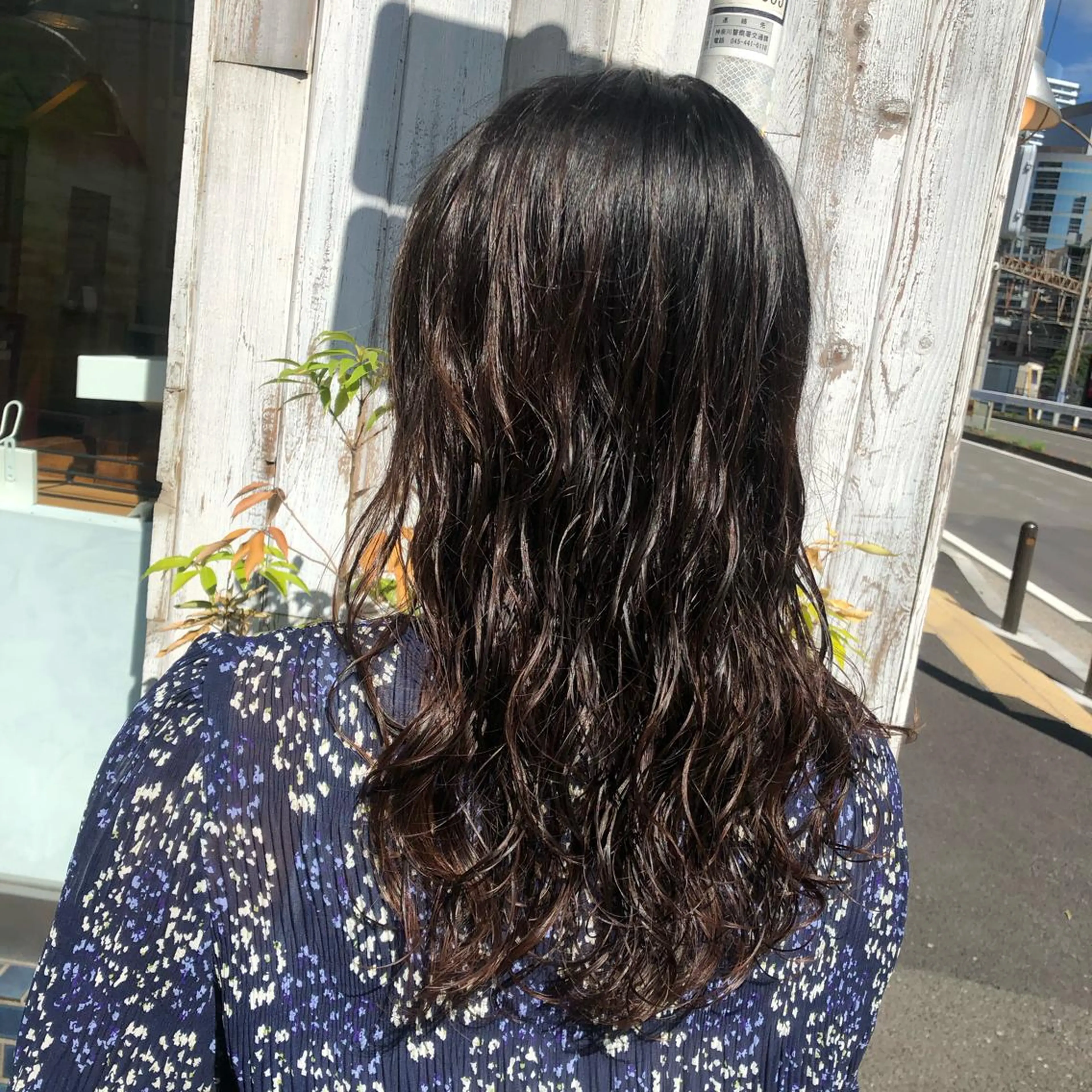 セミロング カラー パーマ カット パーマ ☁️縮毛矯正✖️ 透明感☁️りくのヘアスタイル