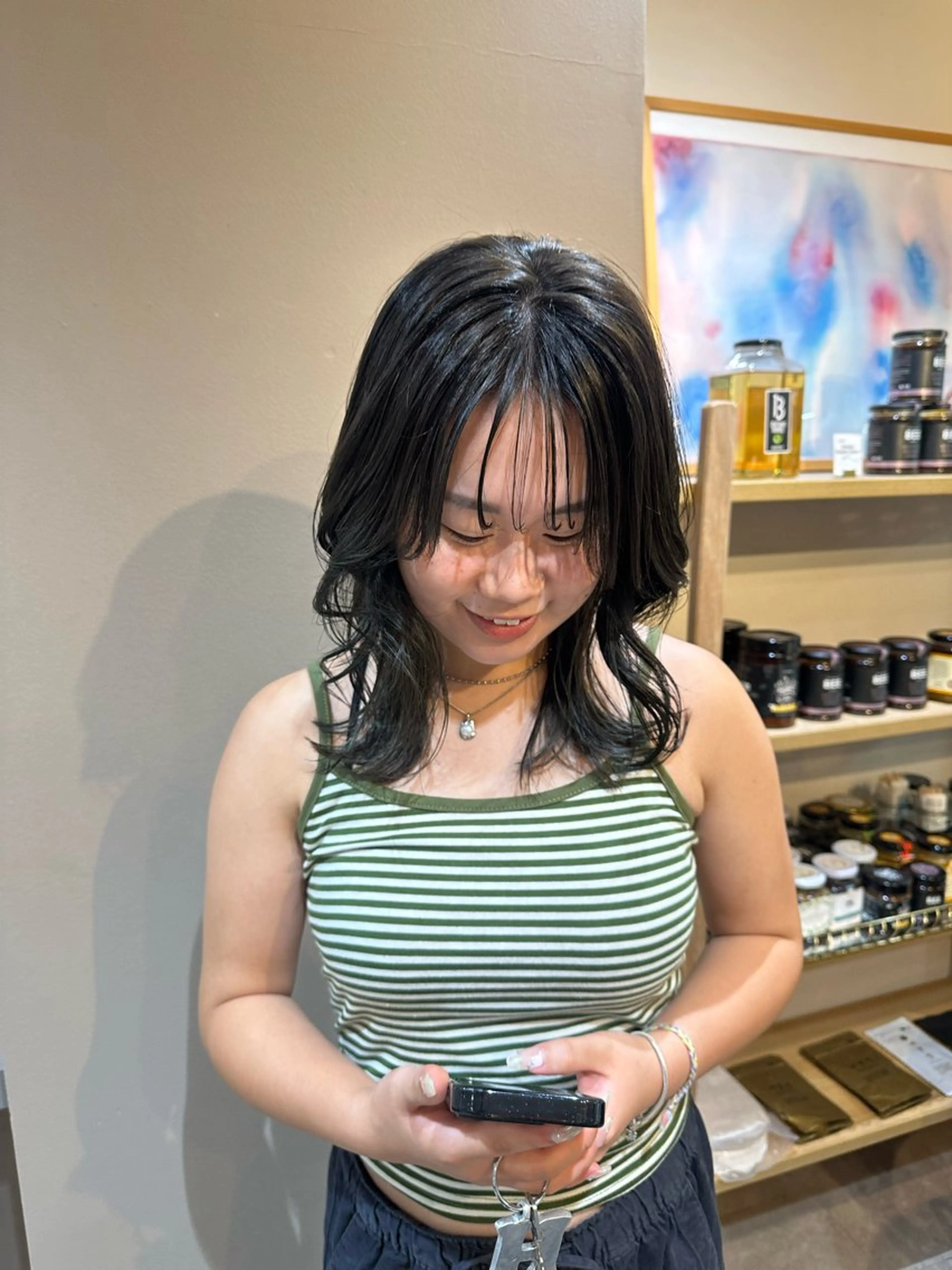 ミディアム レイヤーカット カット ヘアカラー トリートメント Ran /髪質改善 /こだわりカットのヘアスタイル