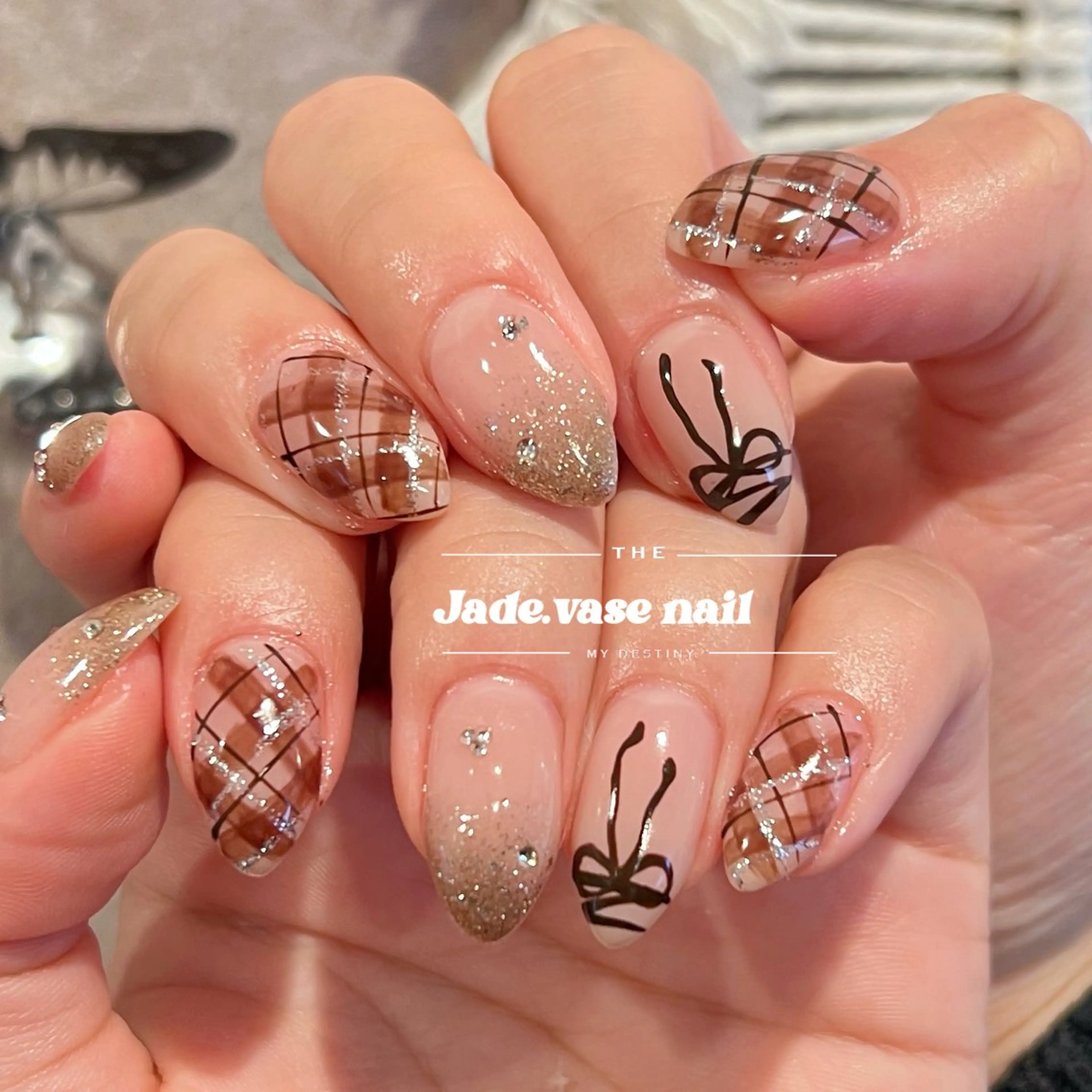 【新規オフ無料】90mins持ち込みアートネイル ¥10900→¥9400の写真