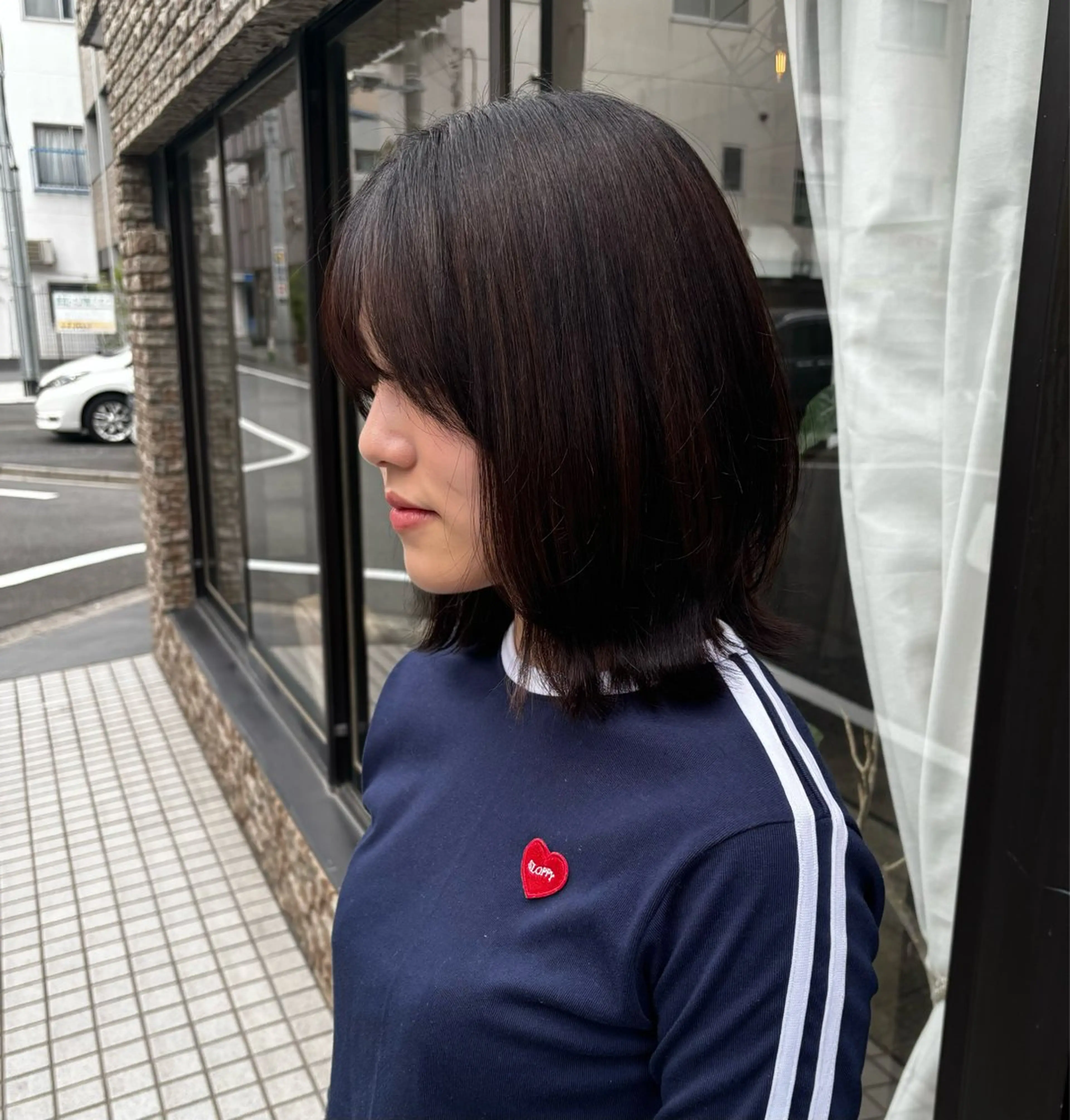 ミディアム レイヤーカット カット 🍒サクラ🍒 /透明感カラー/艶髪のヘアスタイル