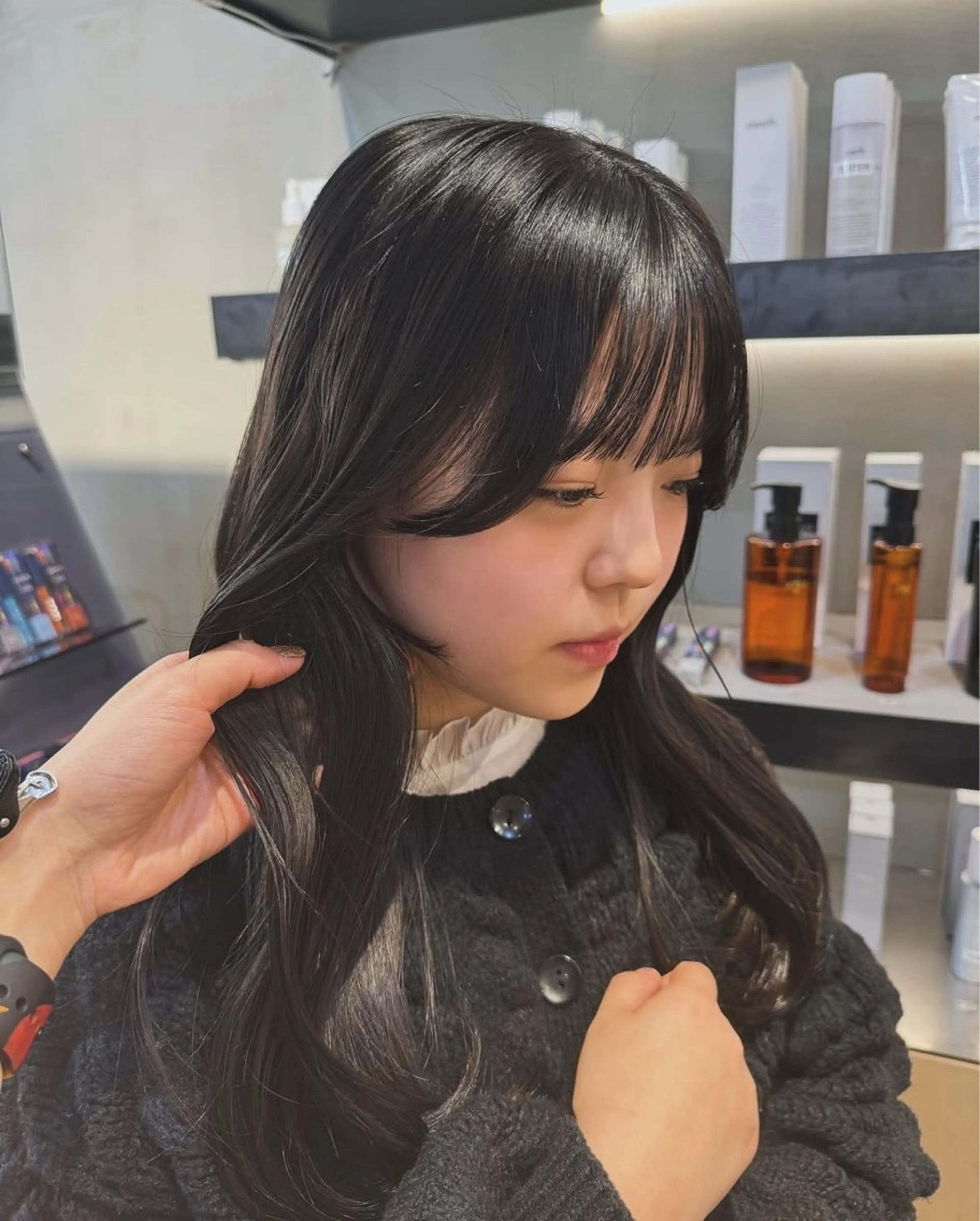 【艶髪＋カラーのダメージも最小限にしたい方におすすめ🫧】ワンカラー＋バイカルテトリートメントの写真