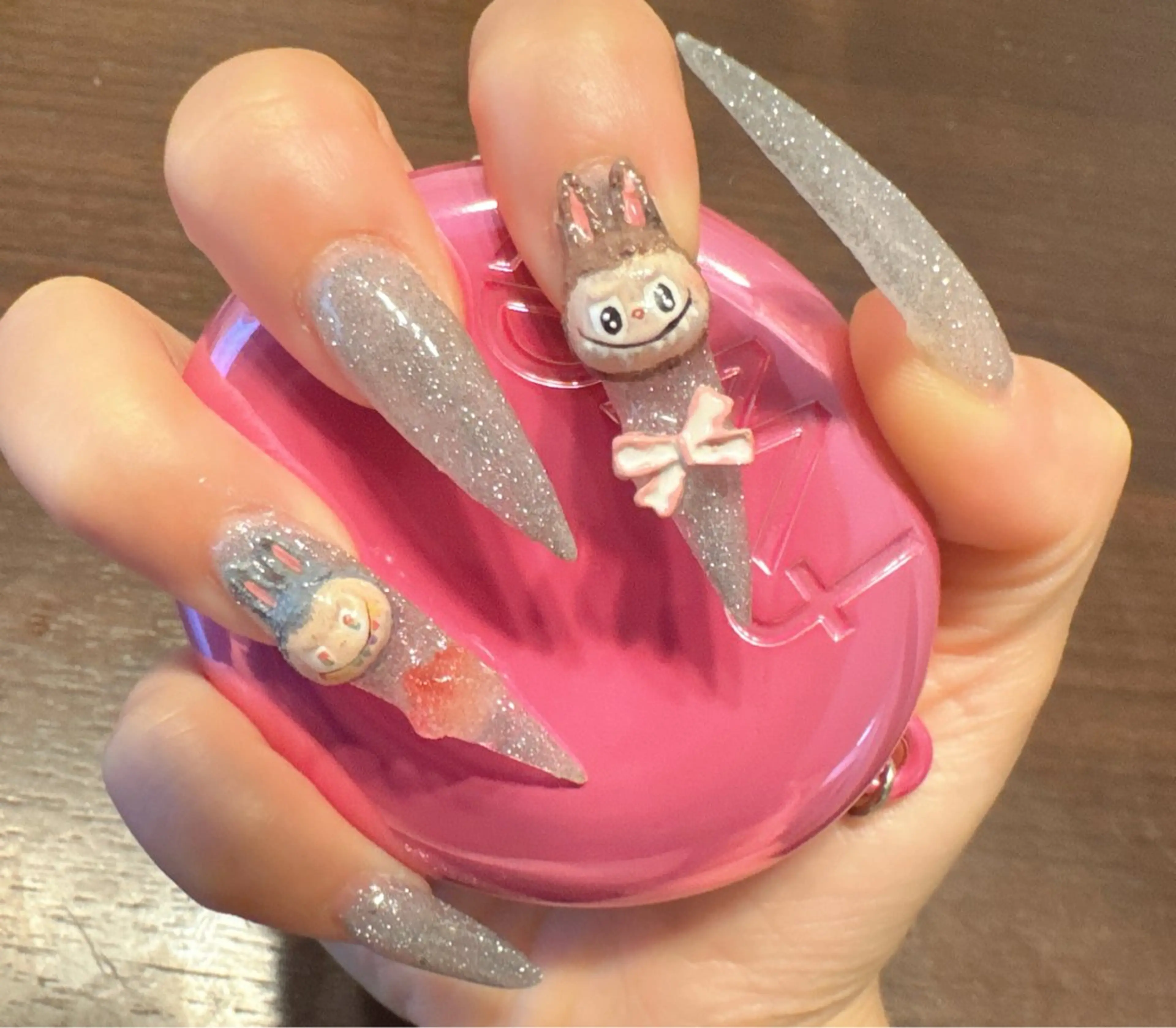 ネイル アートネイル キラキラネイル 韓国ネイル 持ち込み リセス 高田馬場のネイルデザイン