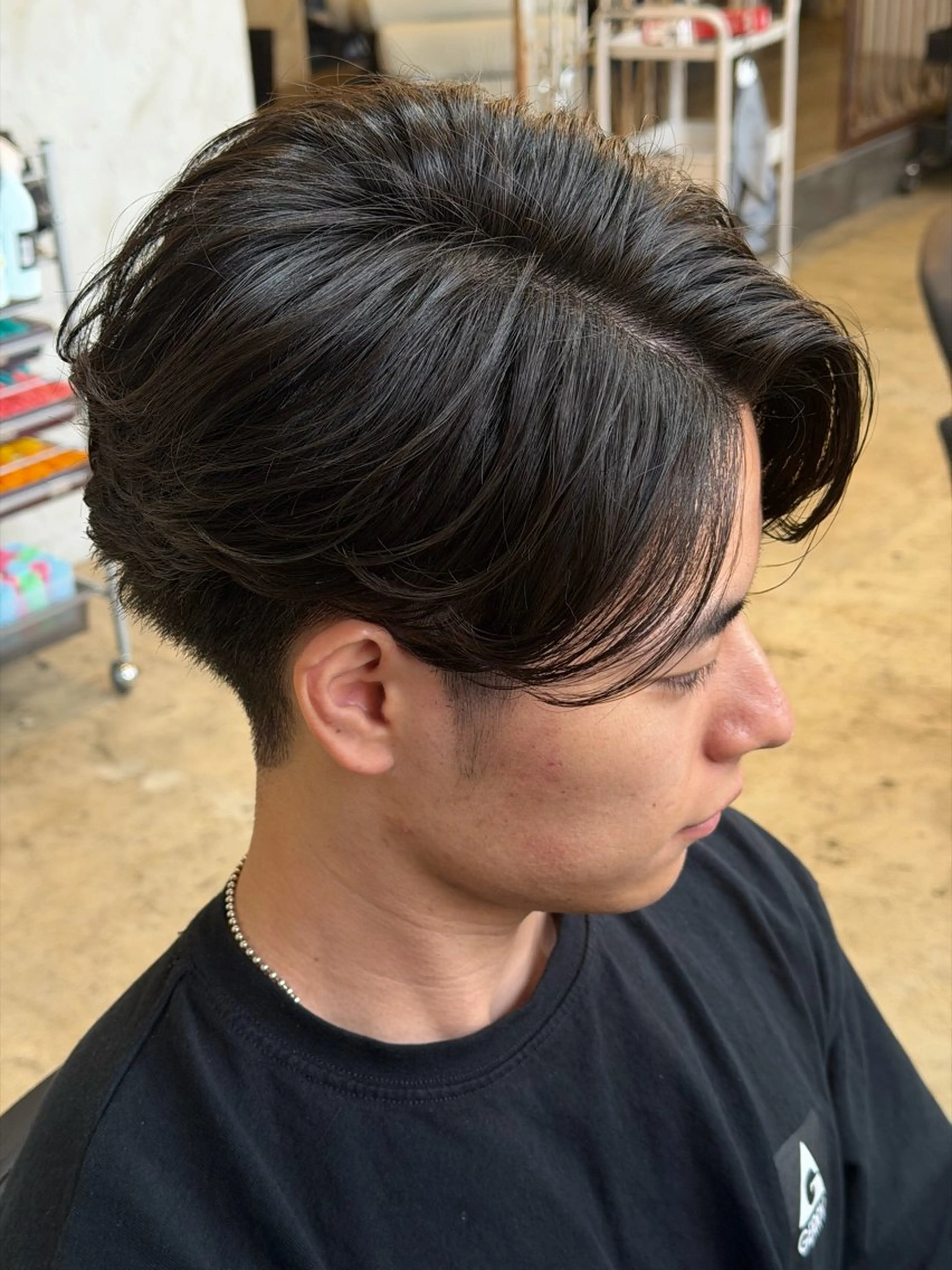 ミディアム ミディアムパーマ カット パーマ メンズカットパーマ /岐阜/yudaiのヘアスタイル