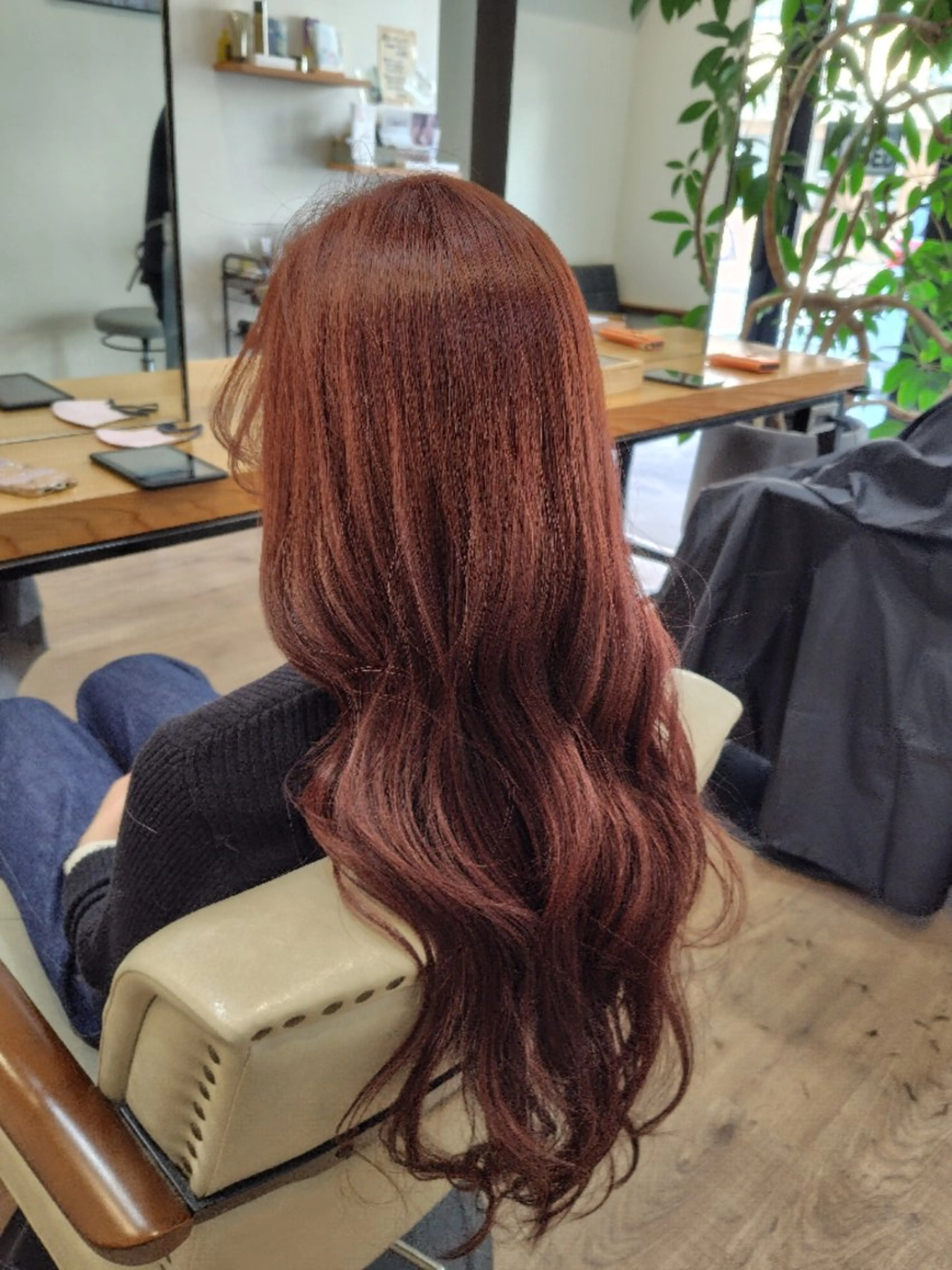 ロング カラー カシスピンクカラー/ ヤマノのヘアスタイル