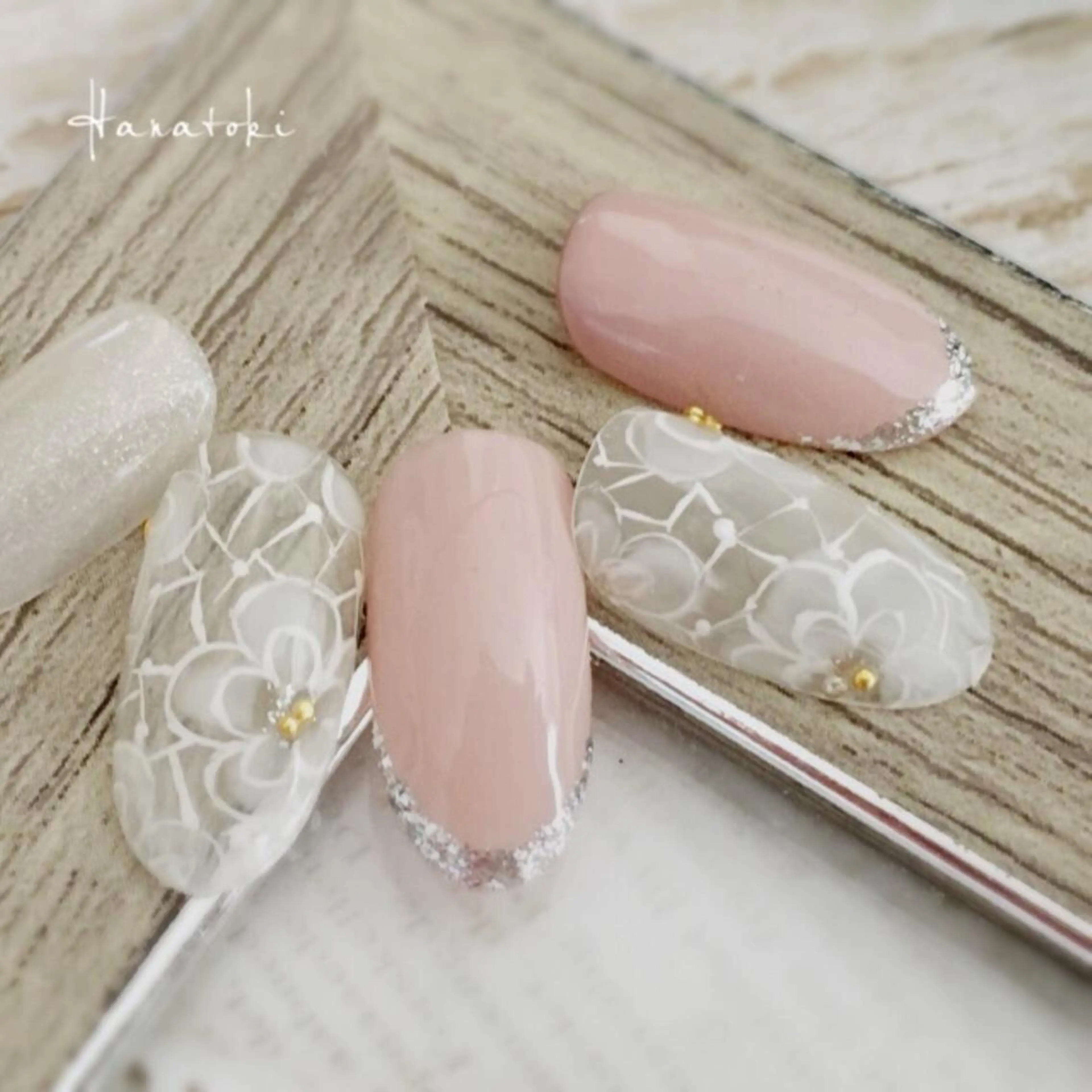 ネイル アートネイル フラワーネイル Hanatoki所属・菅原 千明のネイルデザイン