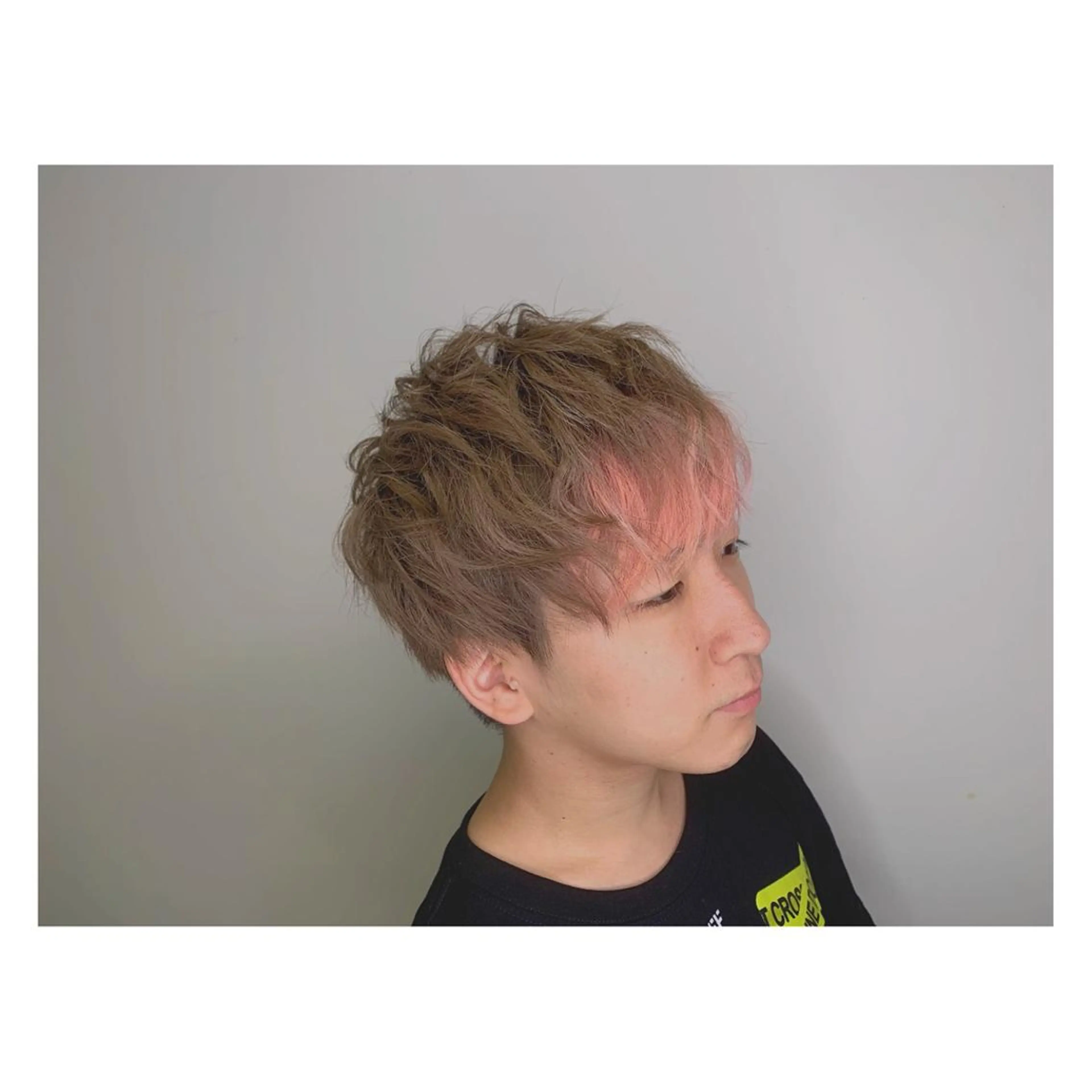 ショート カラー ヘアアレンジ メンズ ange☞ soutaのヘアスタイル