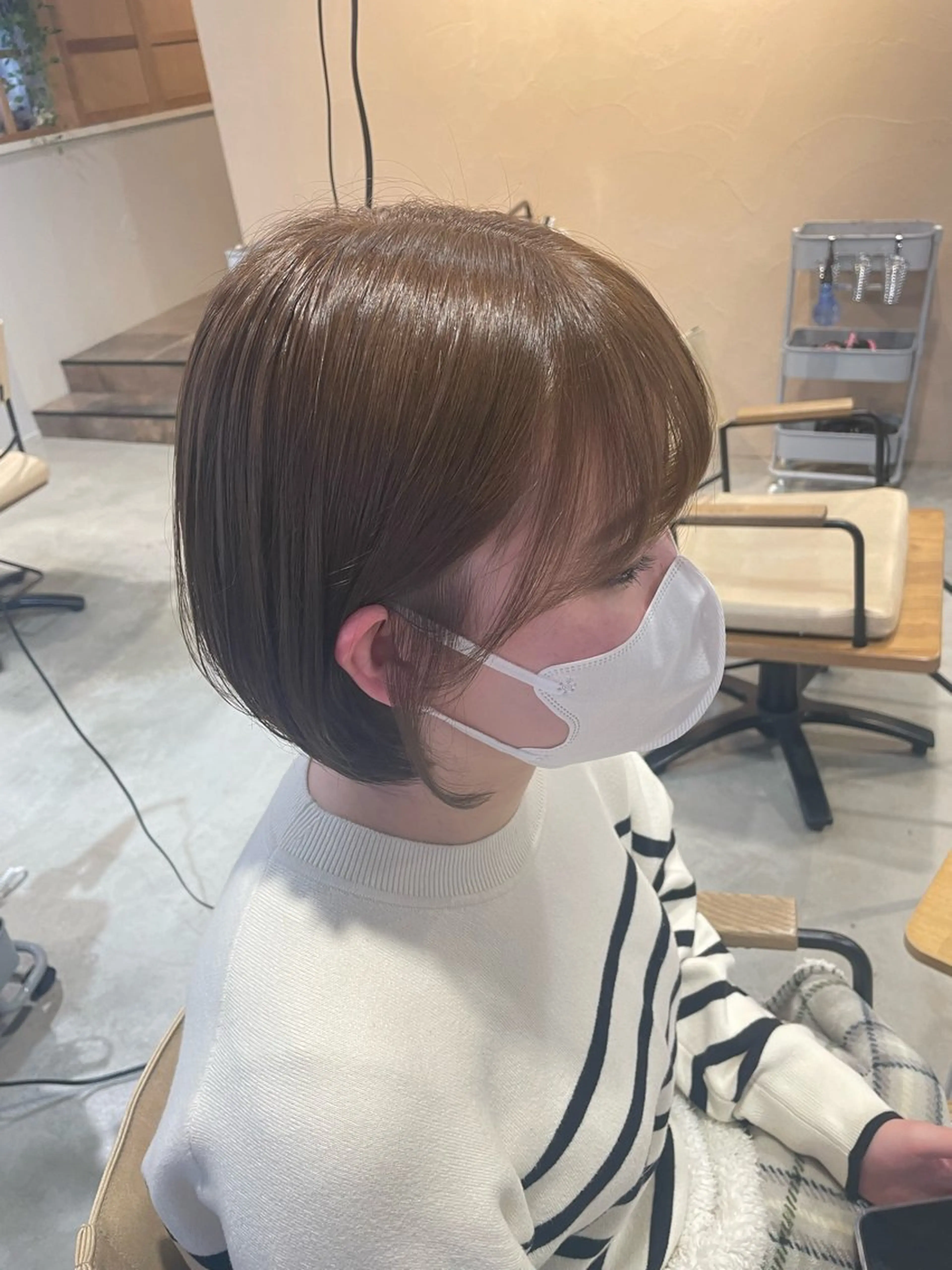 ショート カラー カット ヘアカラー チグサ ミウのヘアスタイル