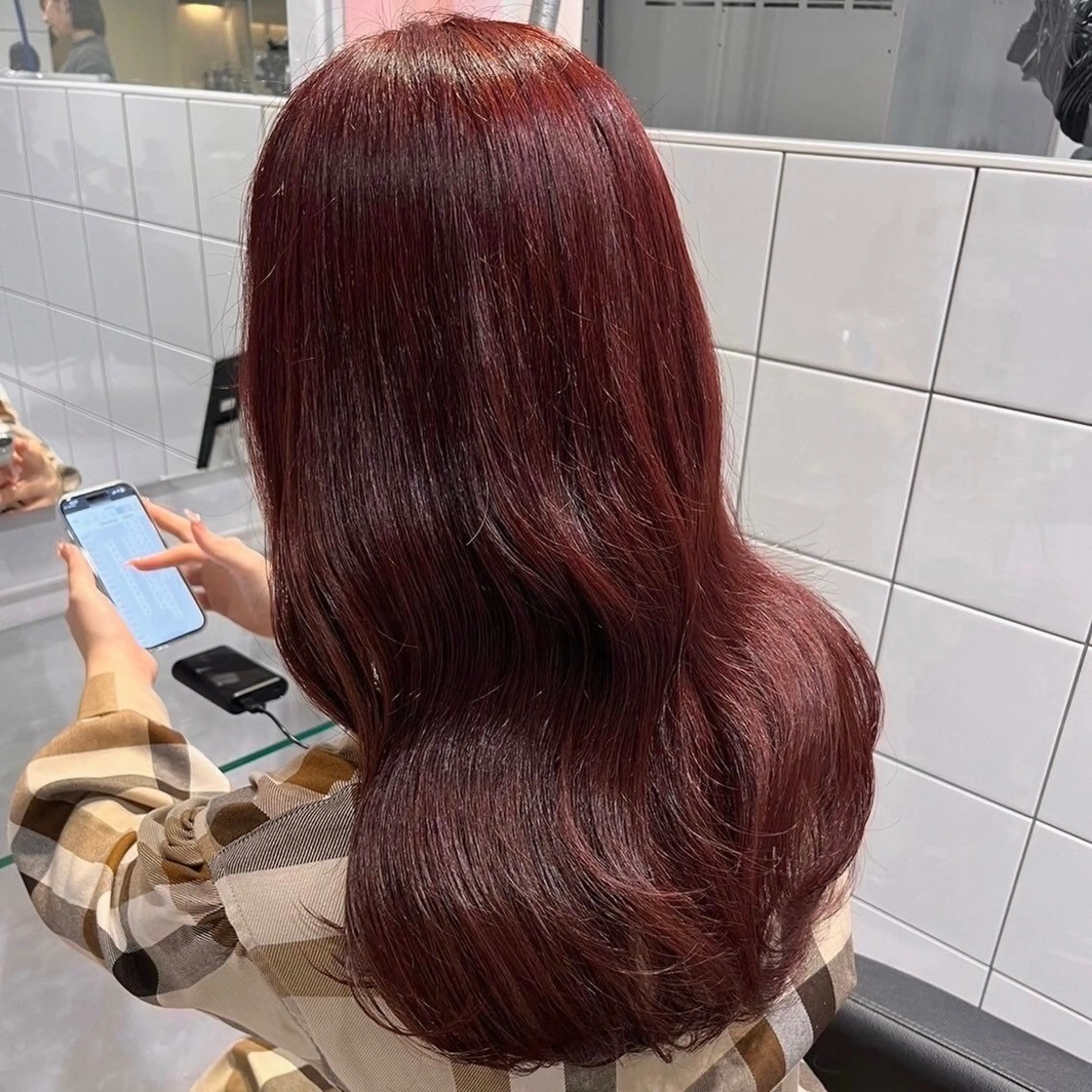 カラー 🤍韓国ワンホンヘ ア SHIONE🤍のヘアスタイル