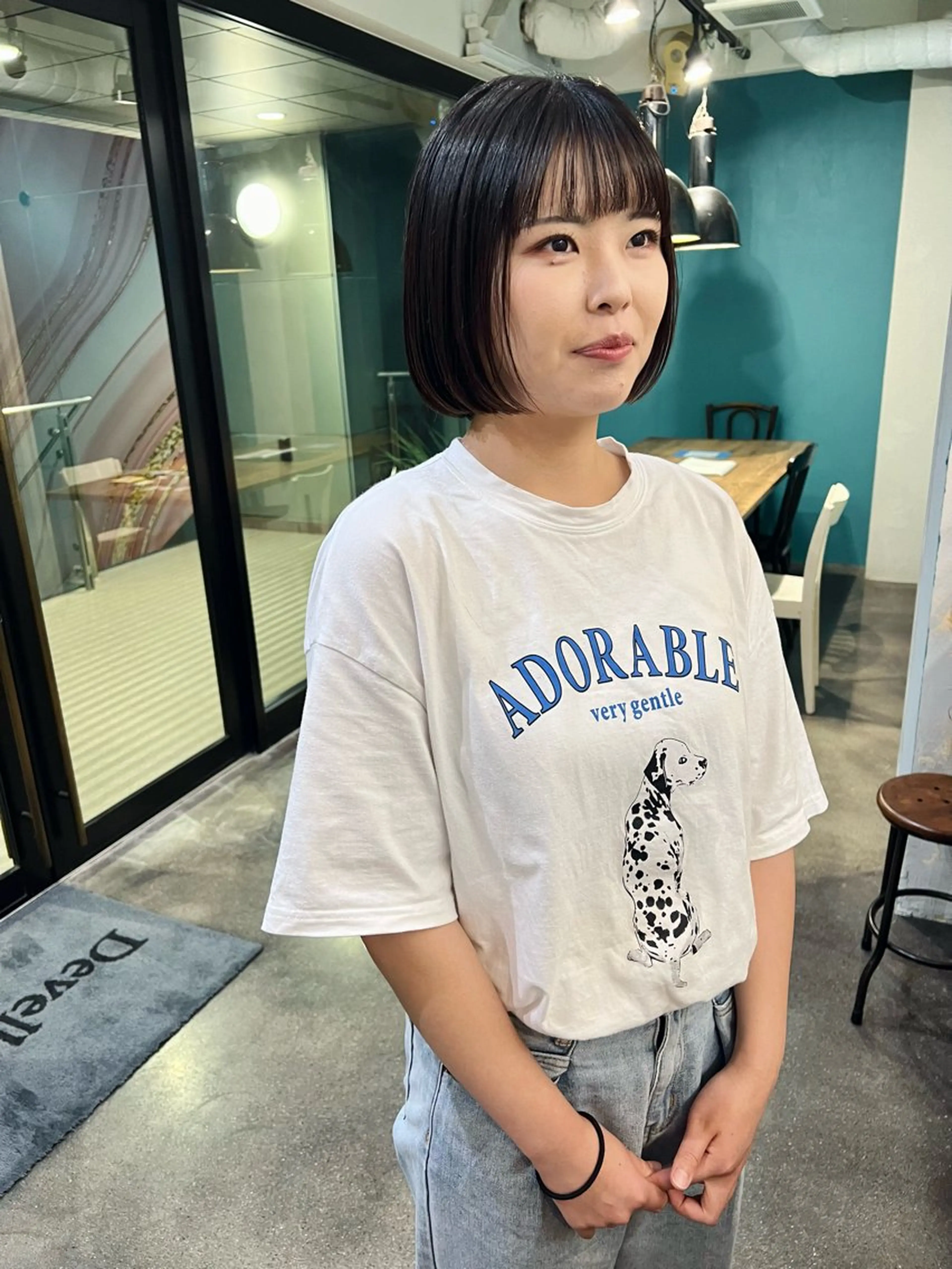 ショート 前下がりボブ ボブ カット 千葉 郁也のヘアスタイル