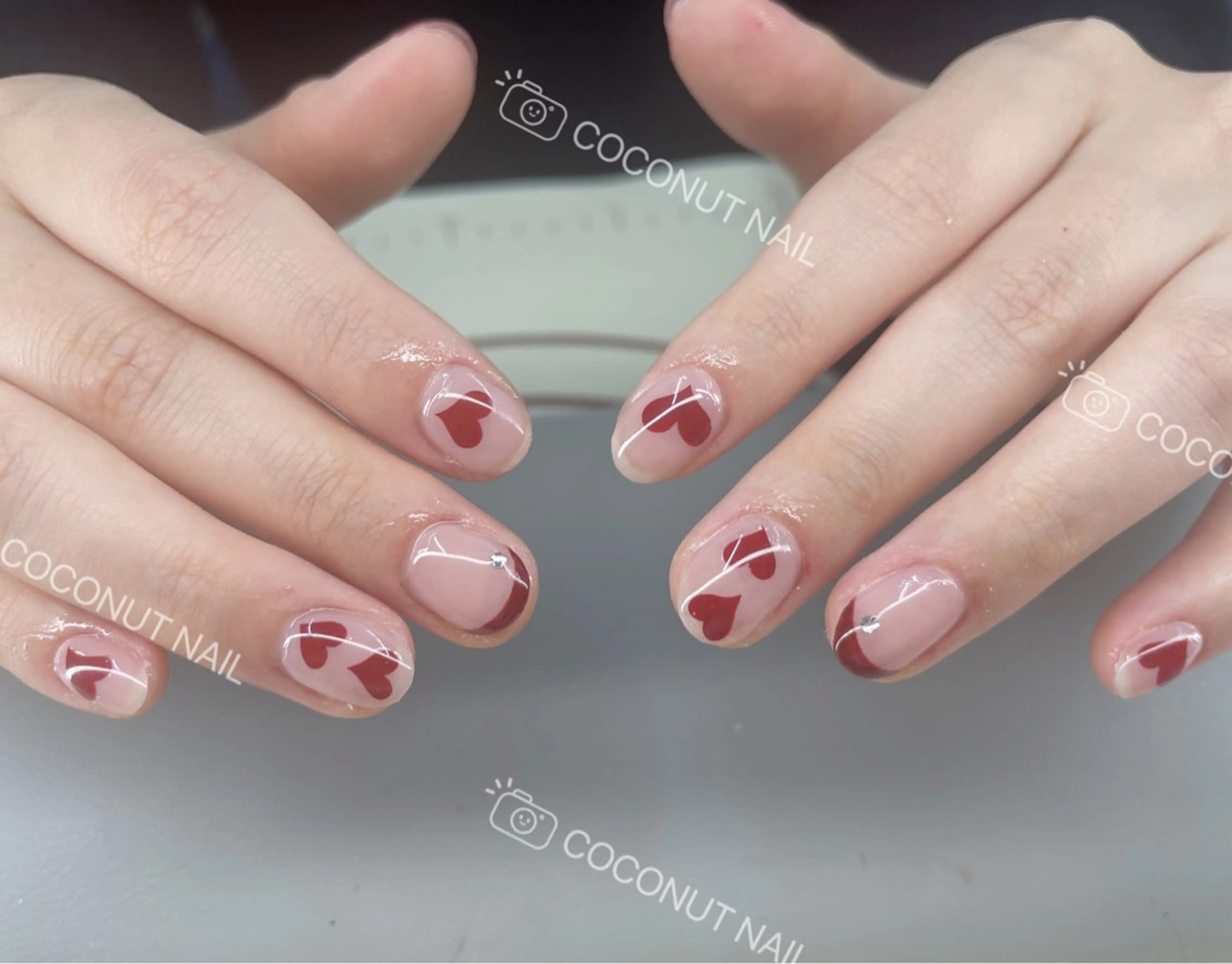 ネイル ハンドネイル 神田 ココナッツのネイルデザイン