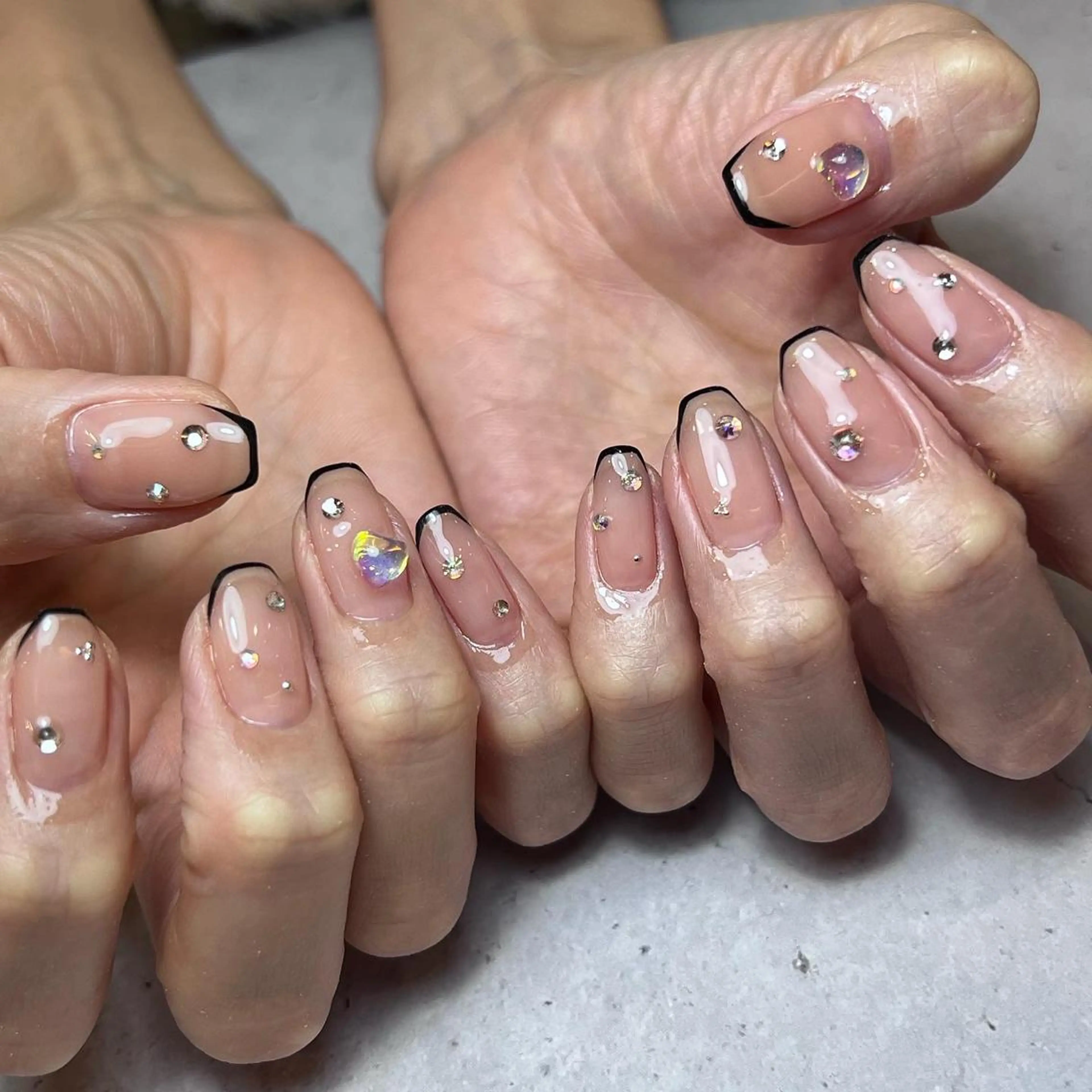 セミロング ネイル 【爪の育成専門】深爪・むしり癖・丸い爪・ガサガサなど　　Rio nail所属・Rio nail まなみのネイルデザイン