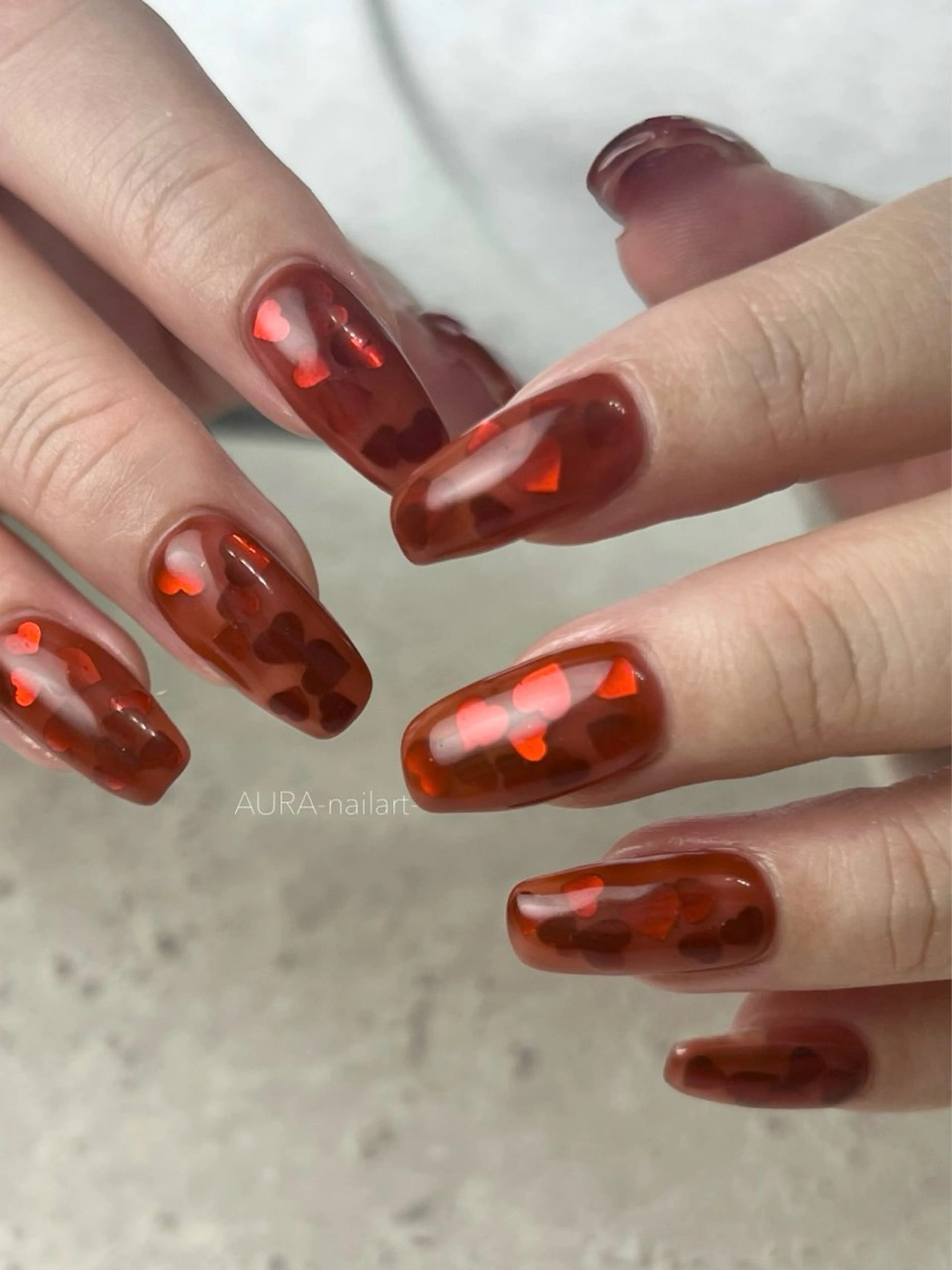 ネイル ハンドネイル AURA nailartのネイルデザイン