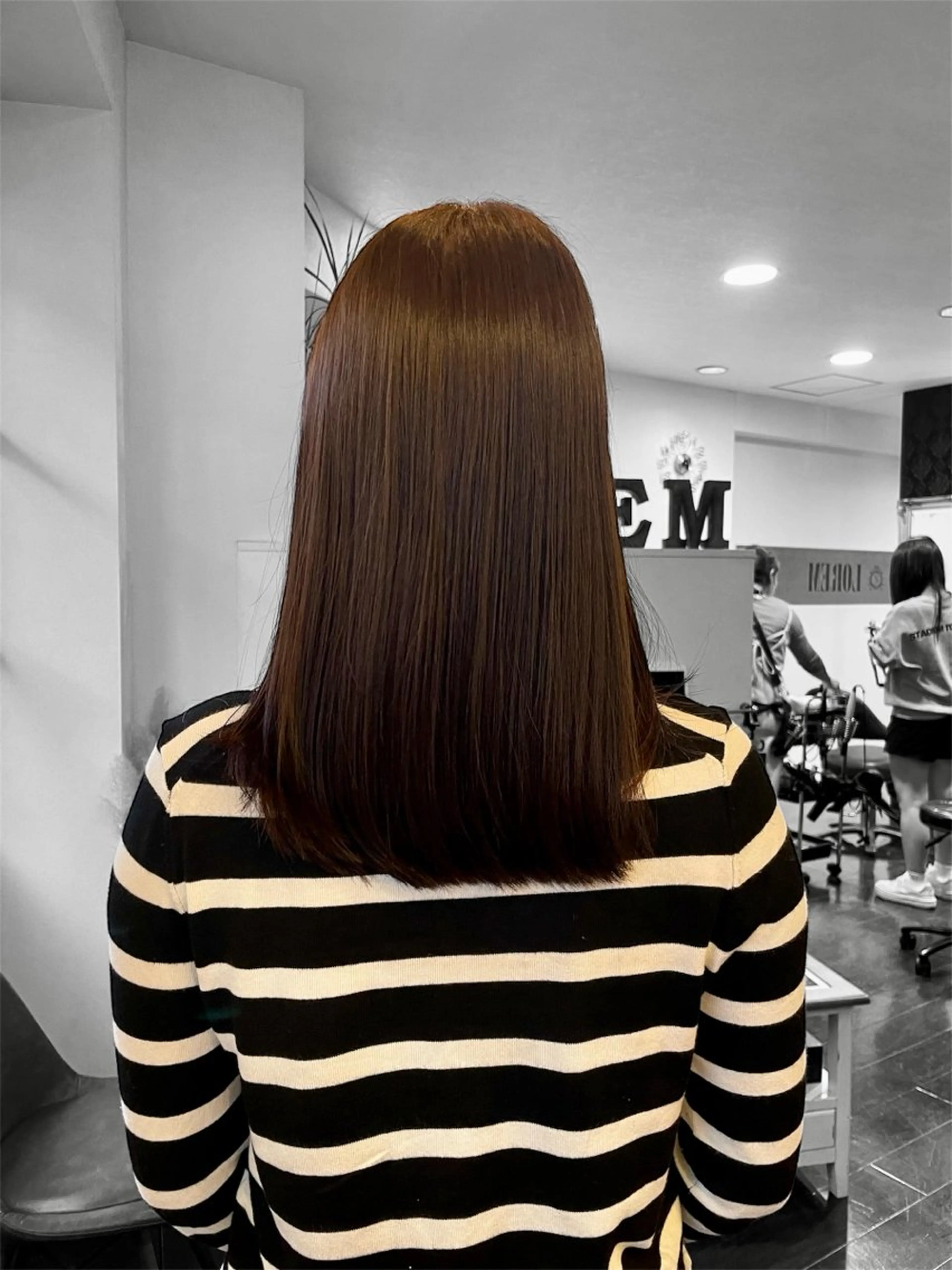 セミロング カラー ブラウンカラー ナチュラルブラウン 🍎【LOREM】 Asami🍎のヘアスタイル