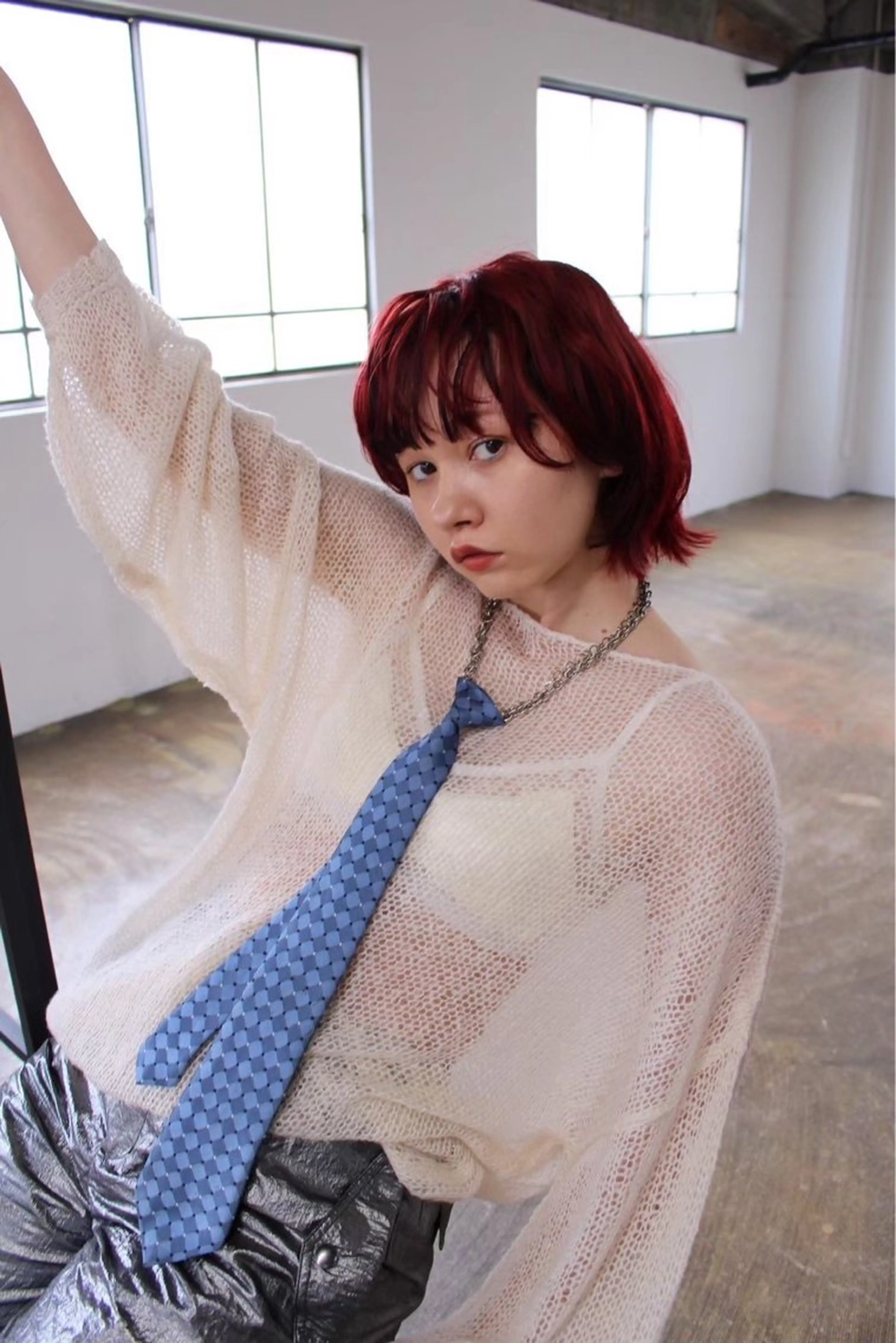 ミディアム カラー ヘアカラー トリートメント 森田遥奈/透明感カラ ー/似合わせカットのヘアスタイル