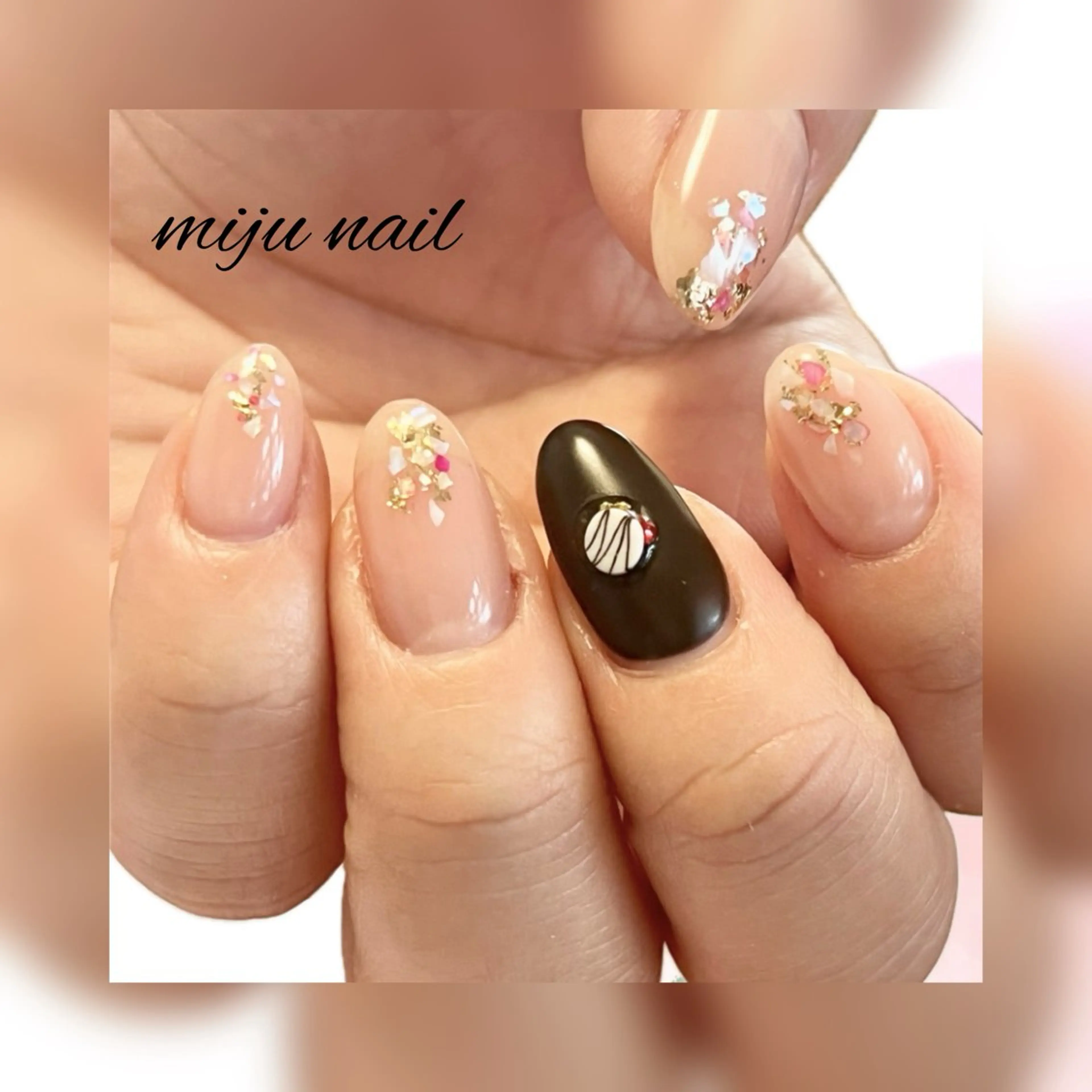 ネイル ❁miju nail 大人上品/自爪育成のネイルデザイン