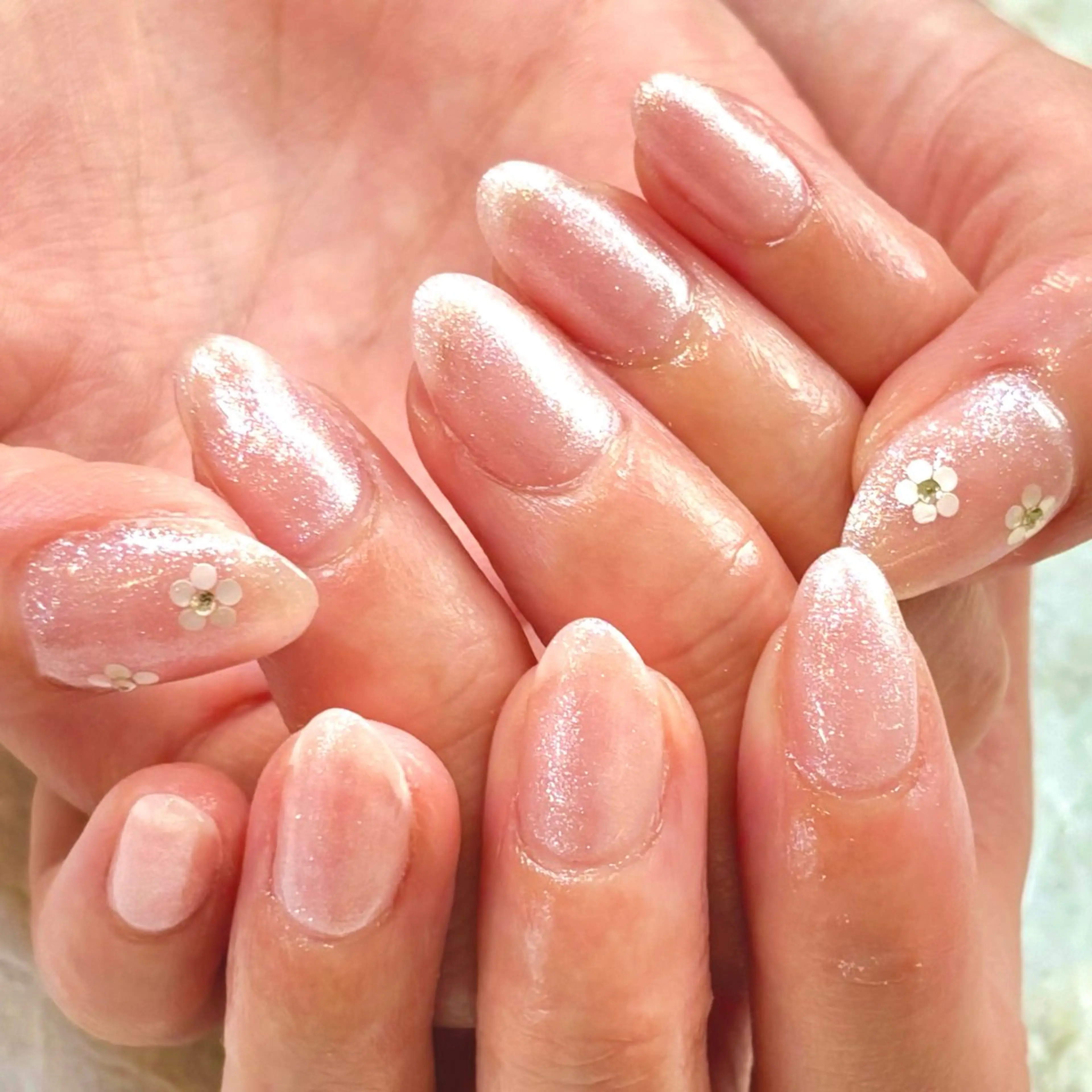 ネイル キラキラネイル ラメ(グリッター) ピンク SEPT NAIL こばやしのネイルデザイン